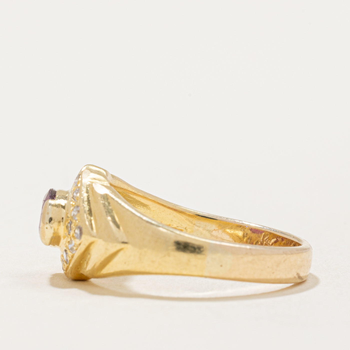 Ruby & Diamond Ring | 0.65ct, 0.16ctw | SZ 6 |
