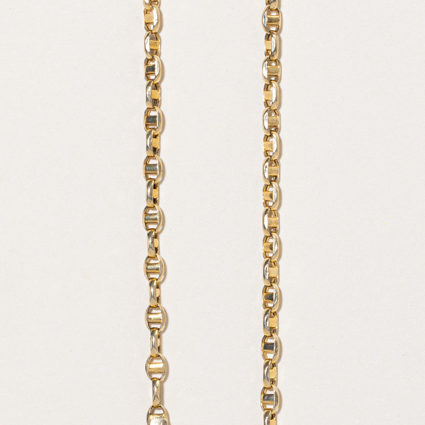 Chaîne à maillons ancre en or jaune 14 carats | 22 pouces |