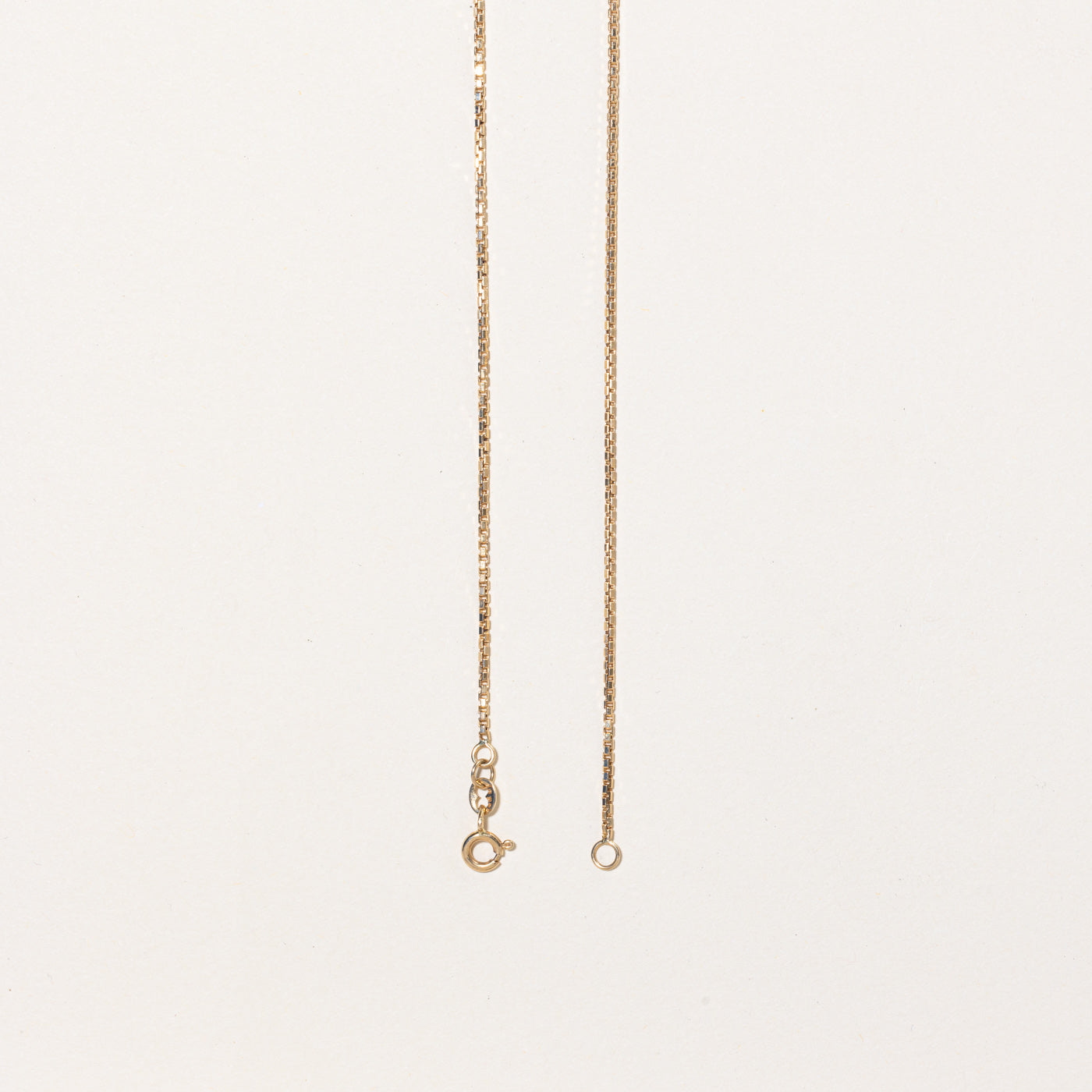 10k Yellow Gold Box Link Chain | 18" |