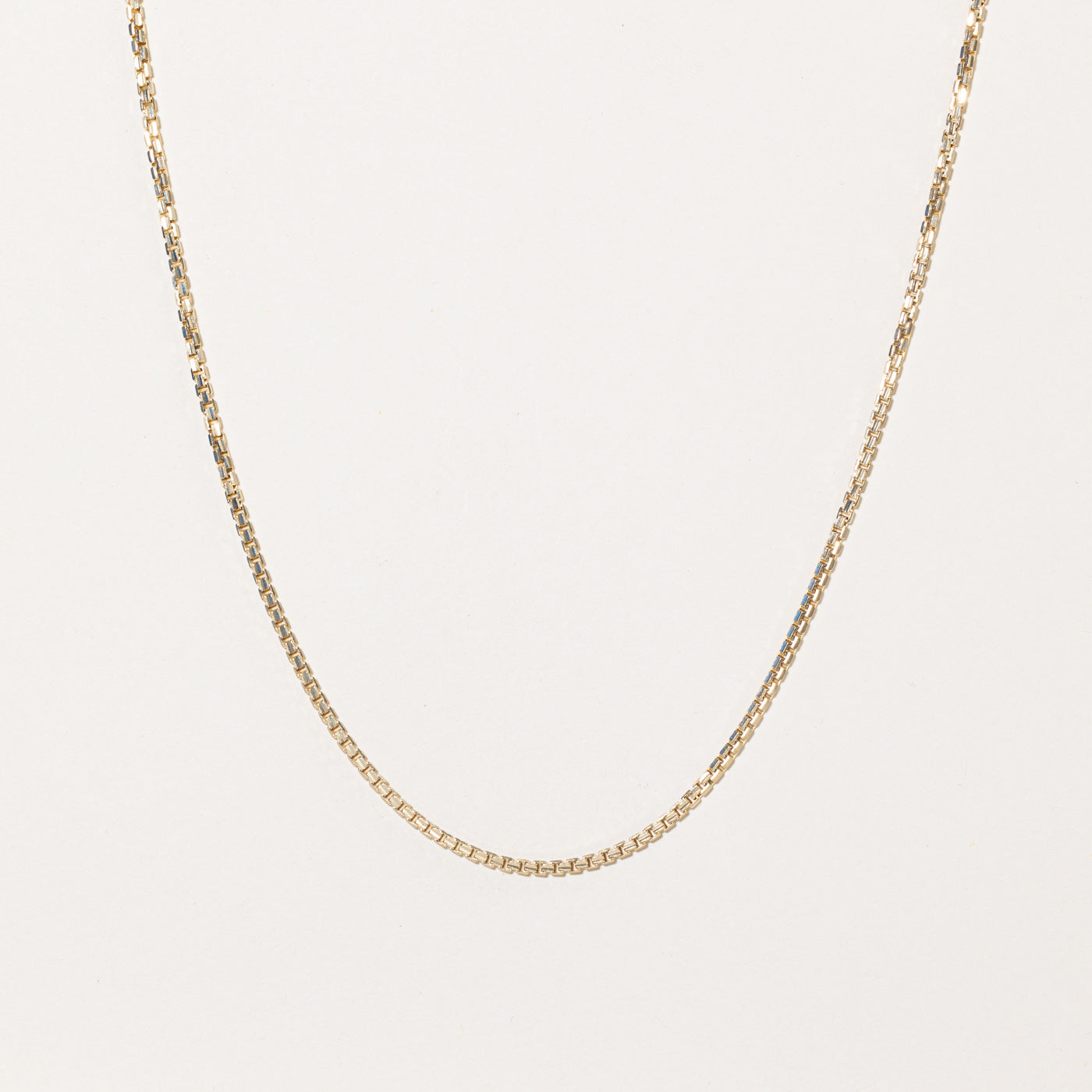 10k Yellow Gold Box Link Chain | 24" |