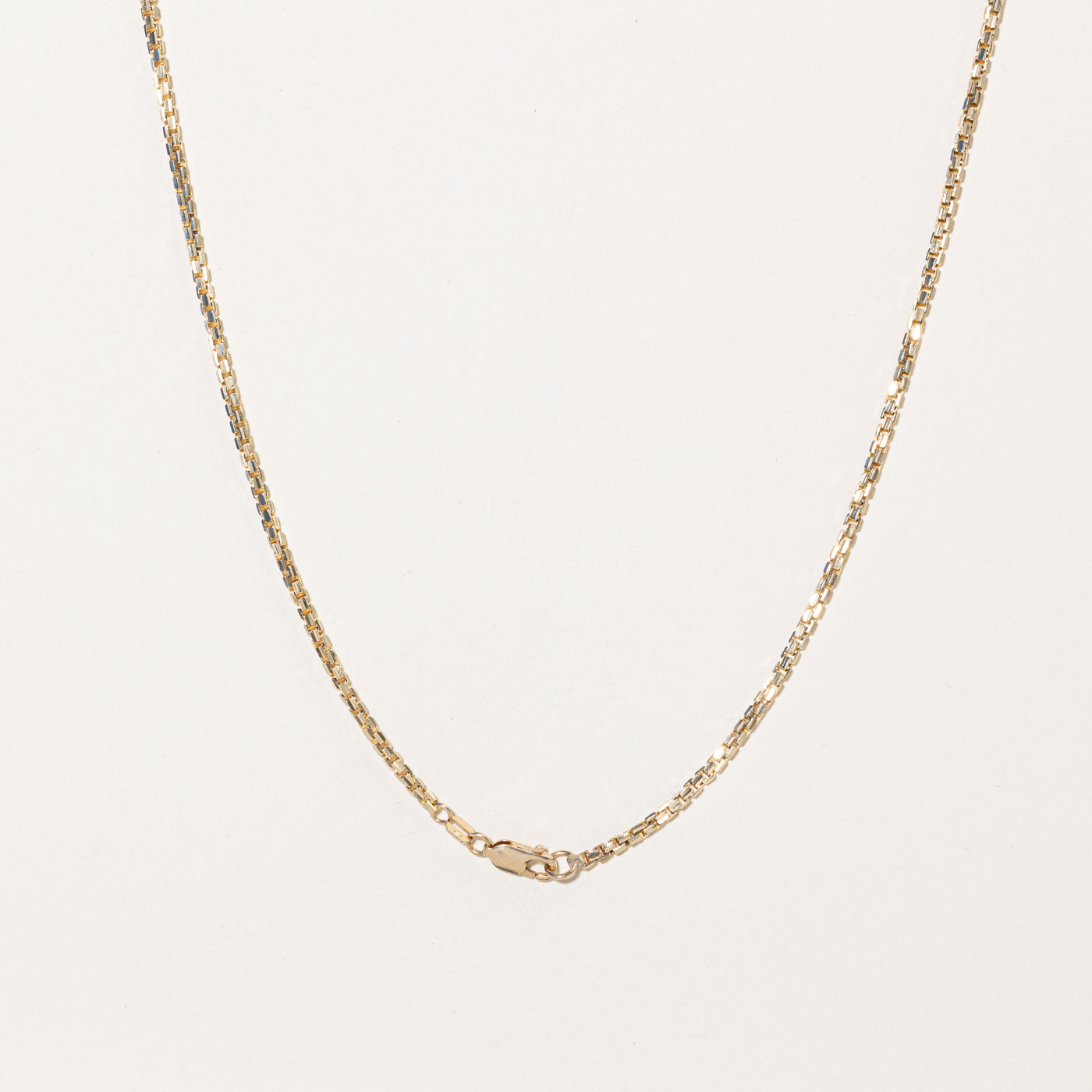 10k Yellow Gold Box Link Chain | 24" |