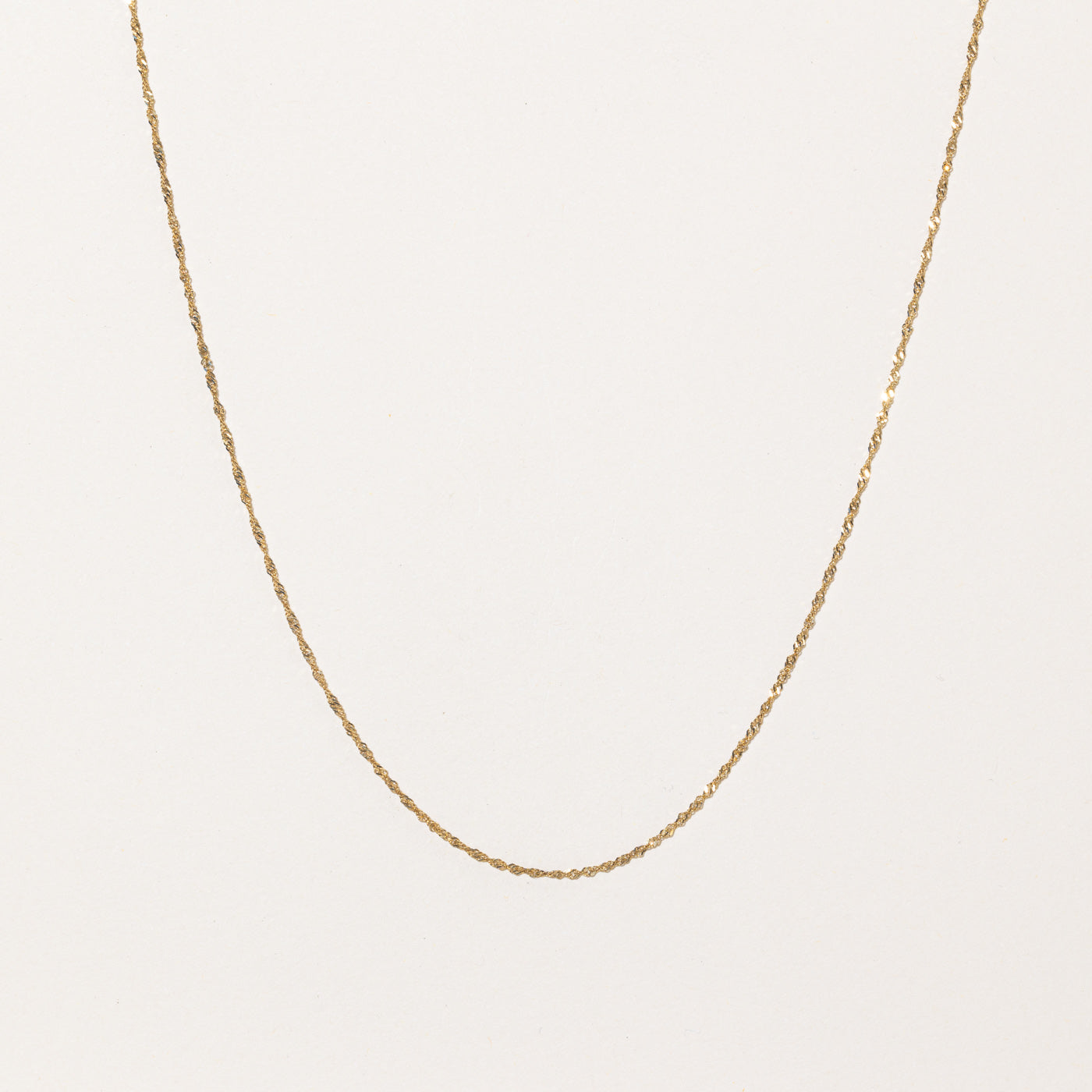 10k Yellow Gold Singapore Chain | 18" |
