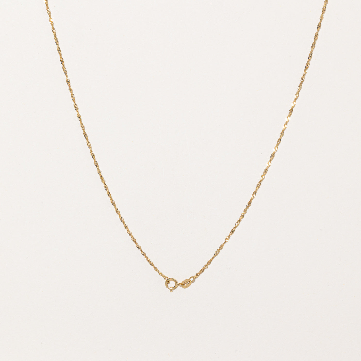 10k Yellow Gold Singapore Chain | 18" |