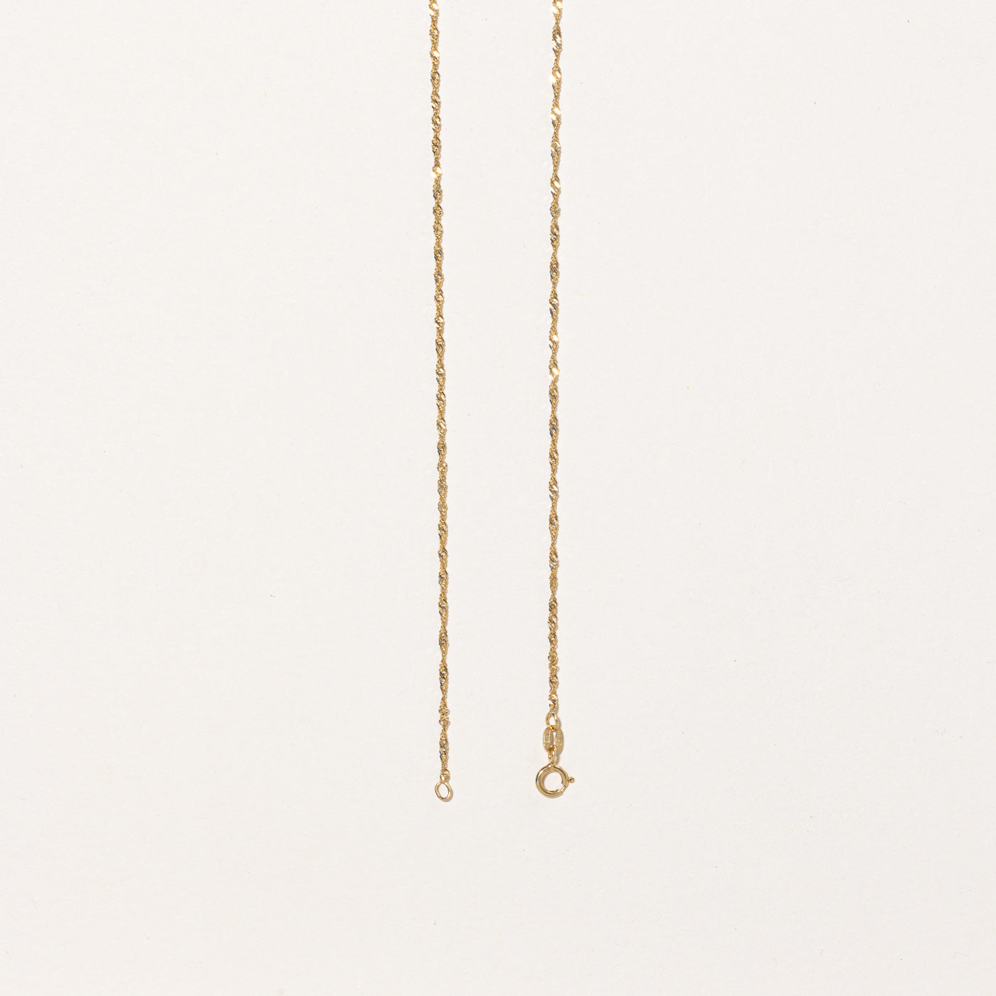 10k Yellow Gold Singapore Chain | 18" |