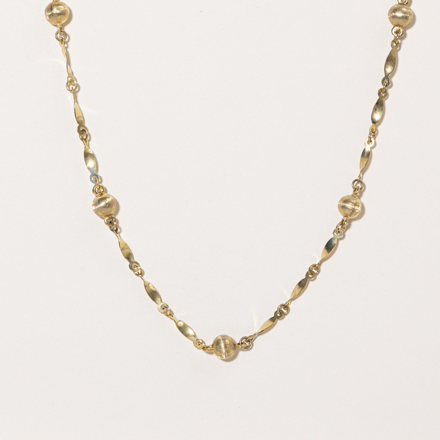 9k Yellow Gold Satellite Necklace | 30" |