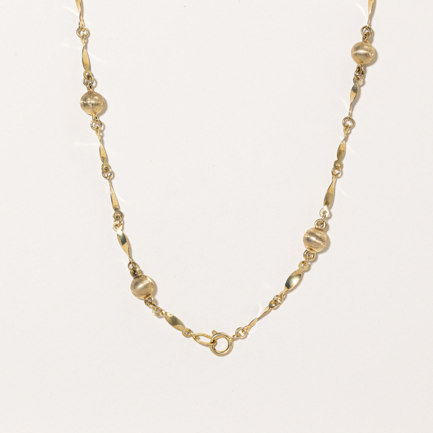 9k Yellow Gold Satellite Necklace | 30" |