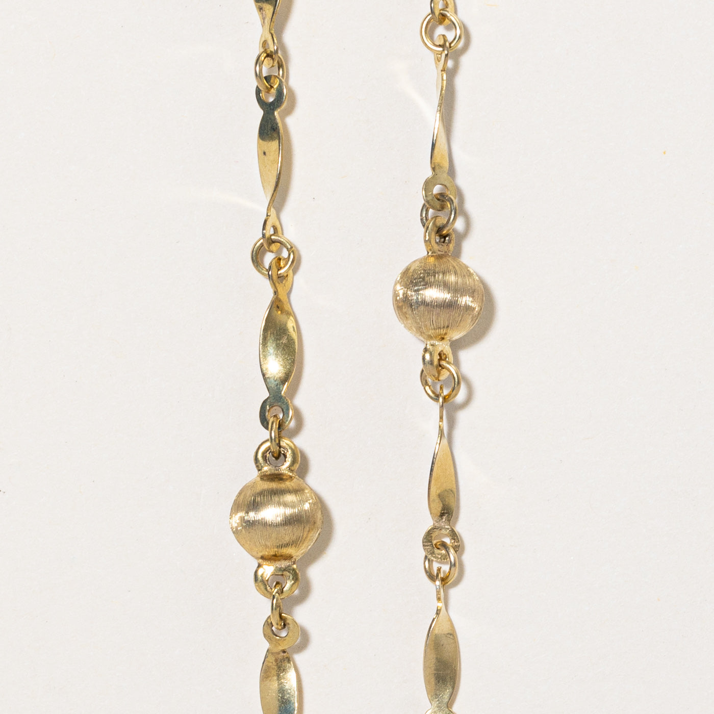 9k Yellow Gold Satellite Necklace | 30" |