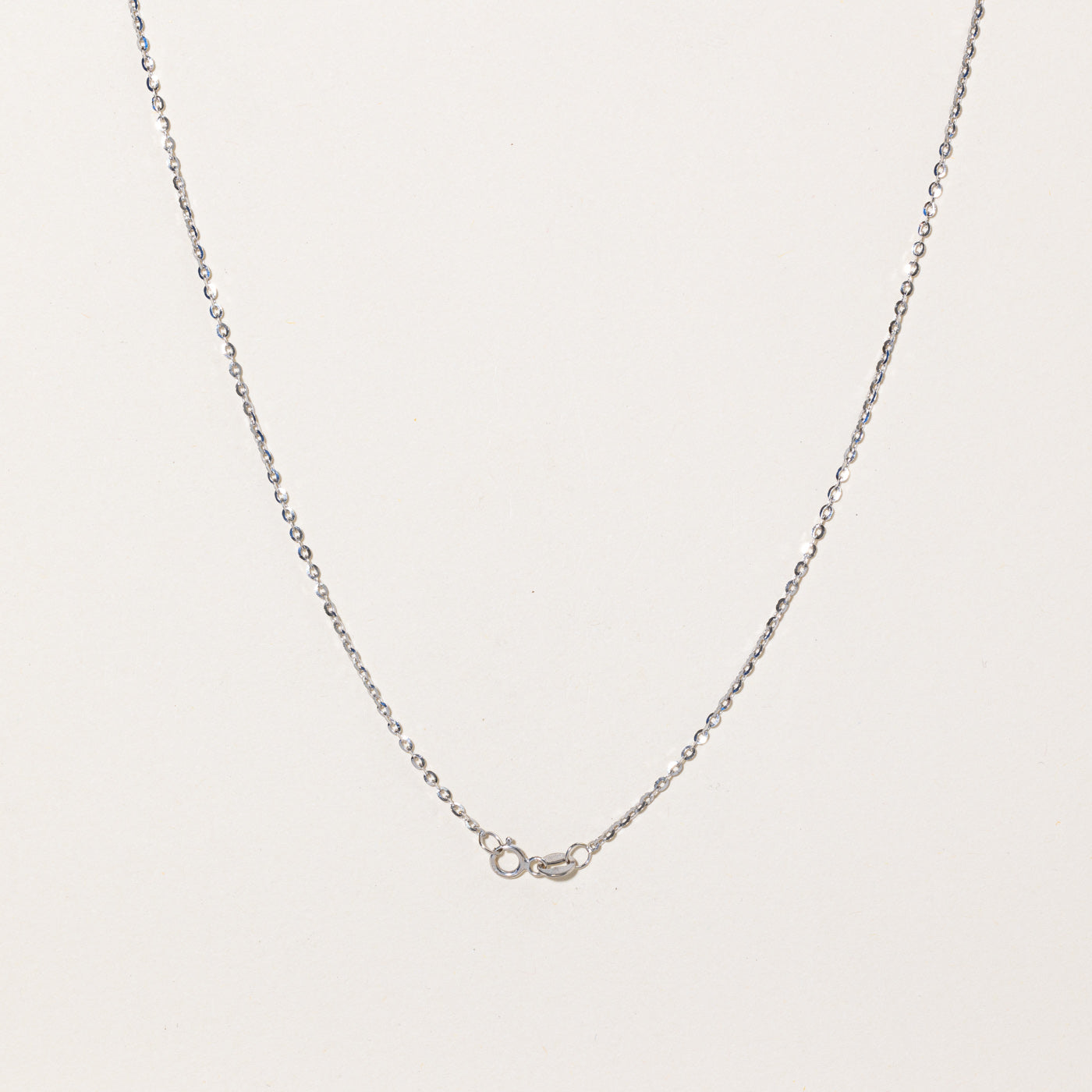 14k White Gold Rolo Chain | 18" |