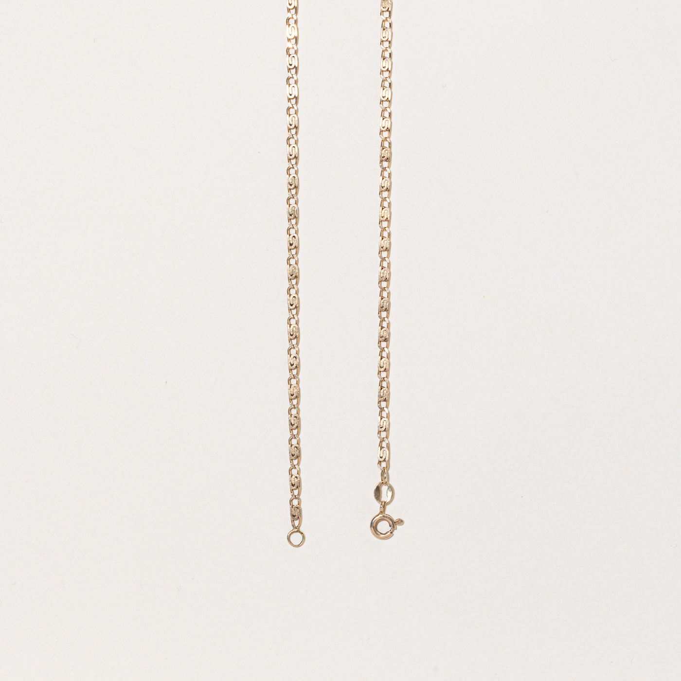 10k Yellow Gold Scroll Chain | 19" |