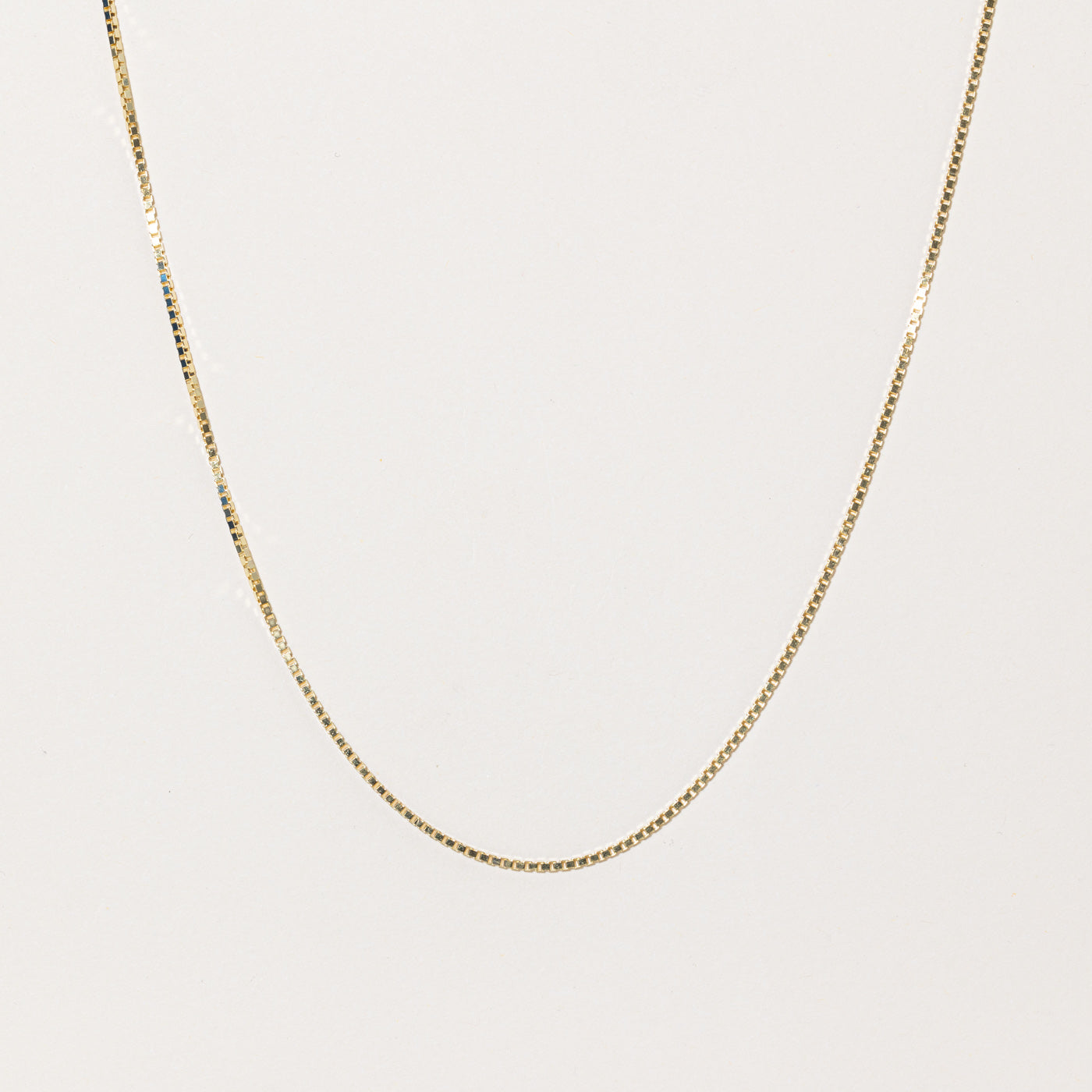10k Yellow Gold Box Link Chain | 20" |