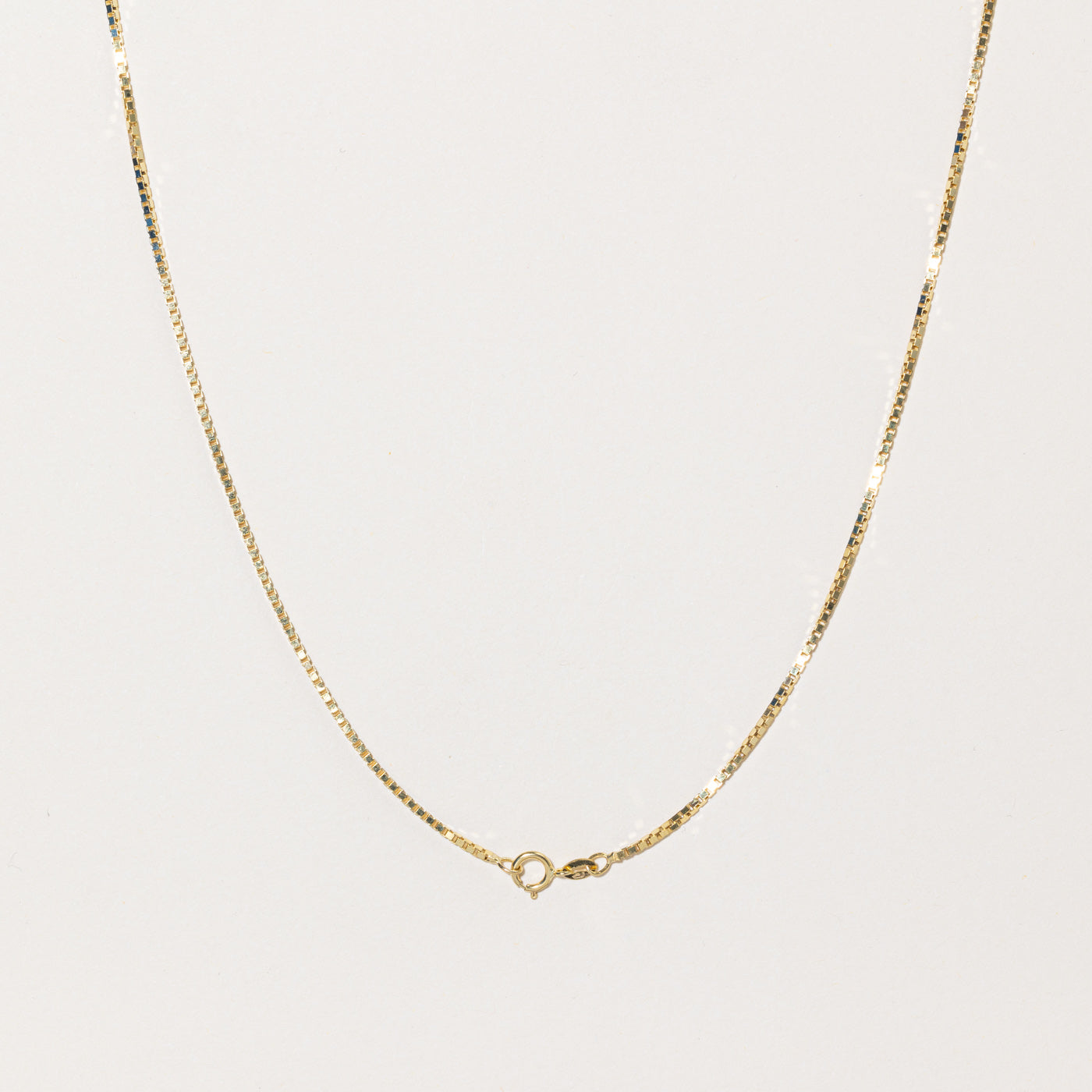 10k Yellow Gold Box Link Chain | 20" |