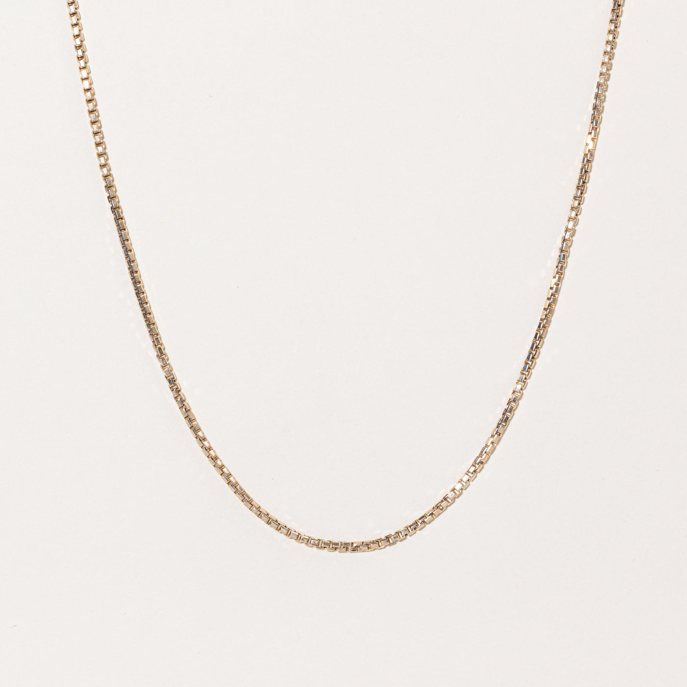 10k Yellow Gold Box Link Chain | 24" |