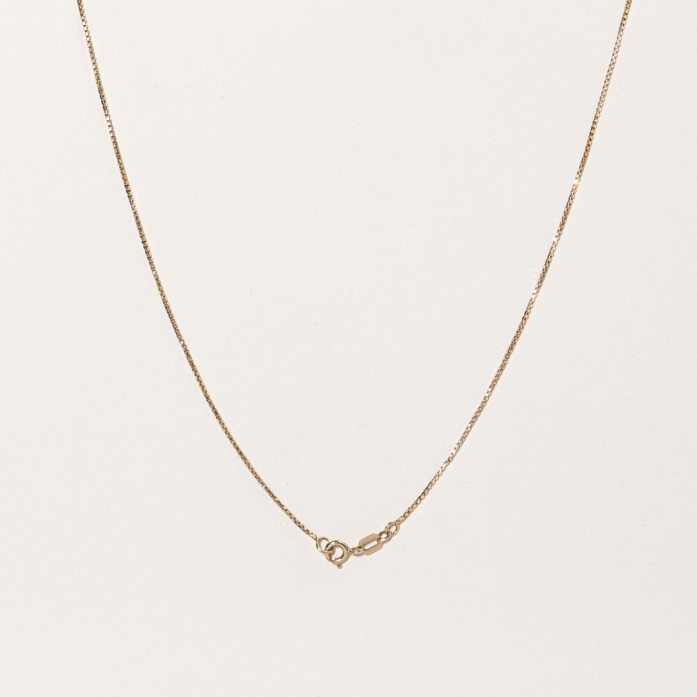 10k Yellow Gold Box Link Chain | 18" |