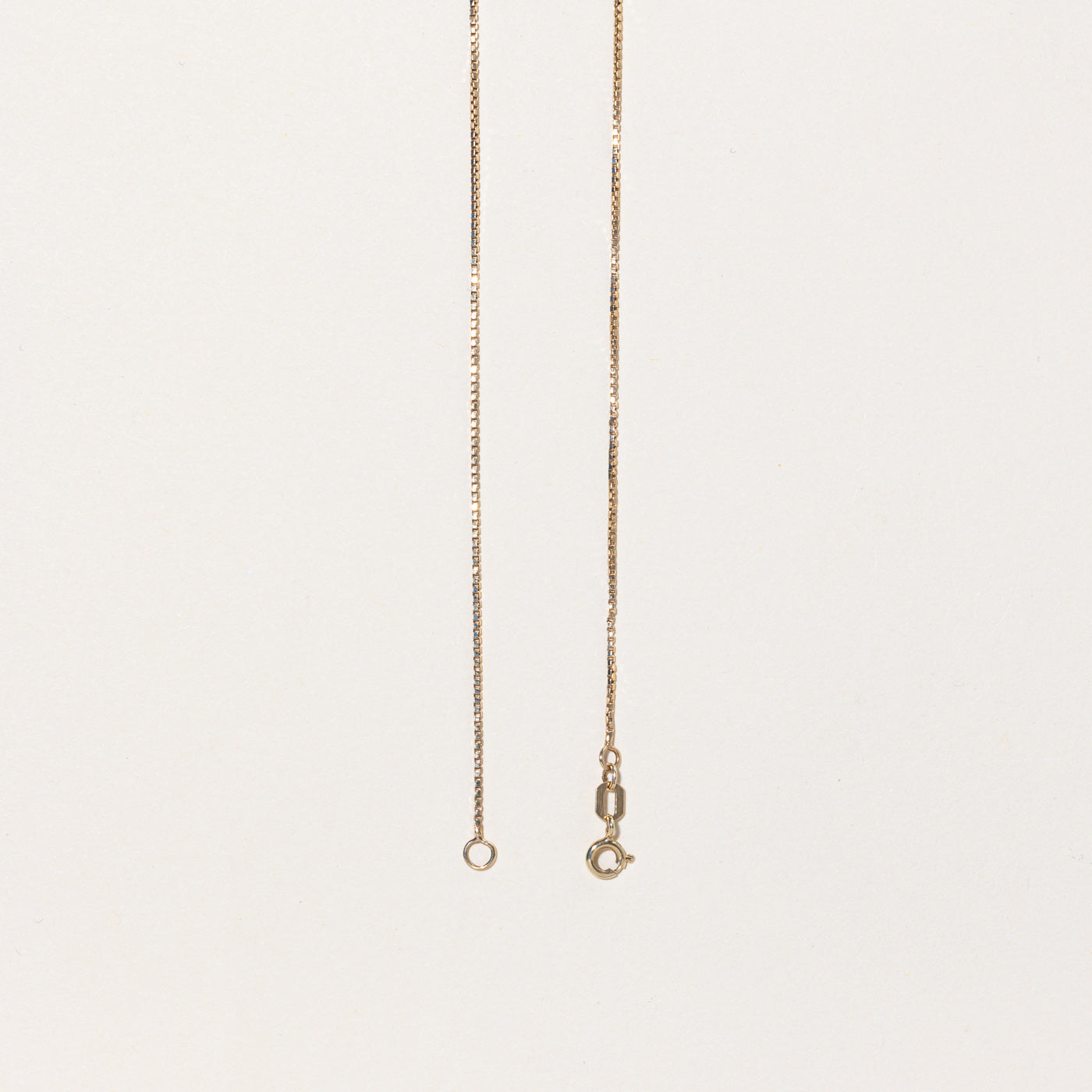 10k Yellow Gold Box Link Chain | 18" |