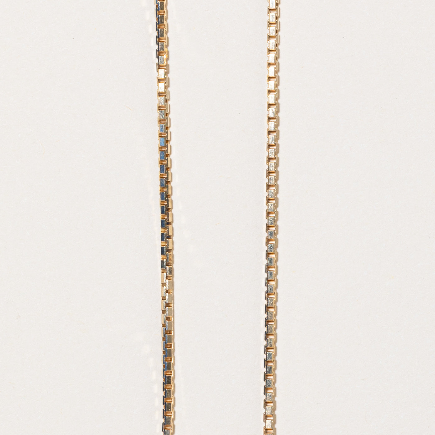 10k Yellow Gold Box Link Chain | 18" |