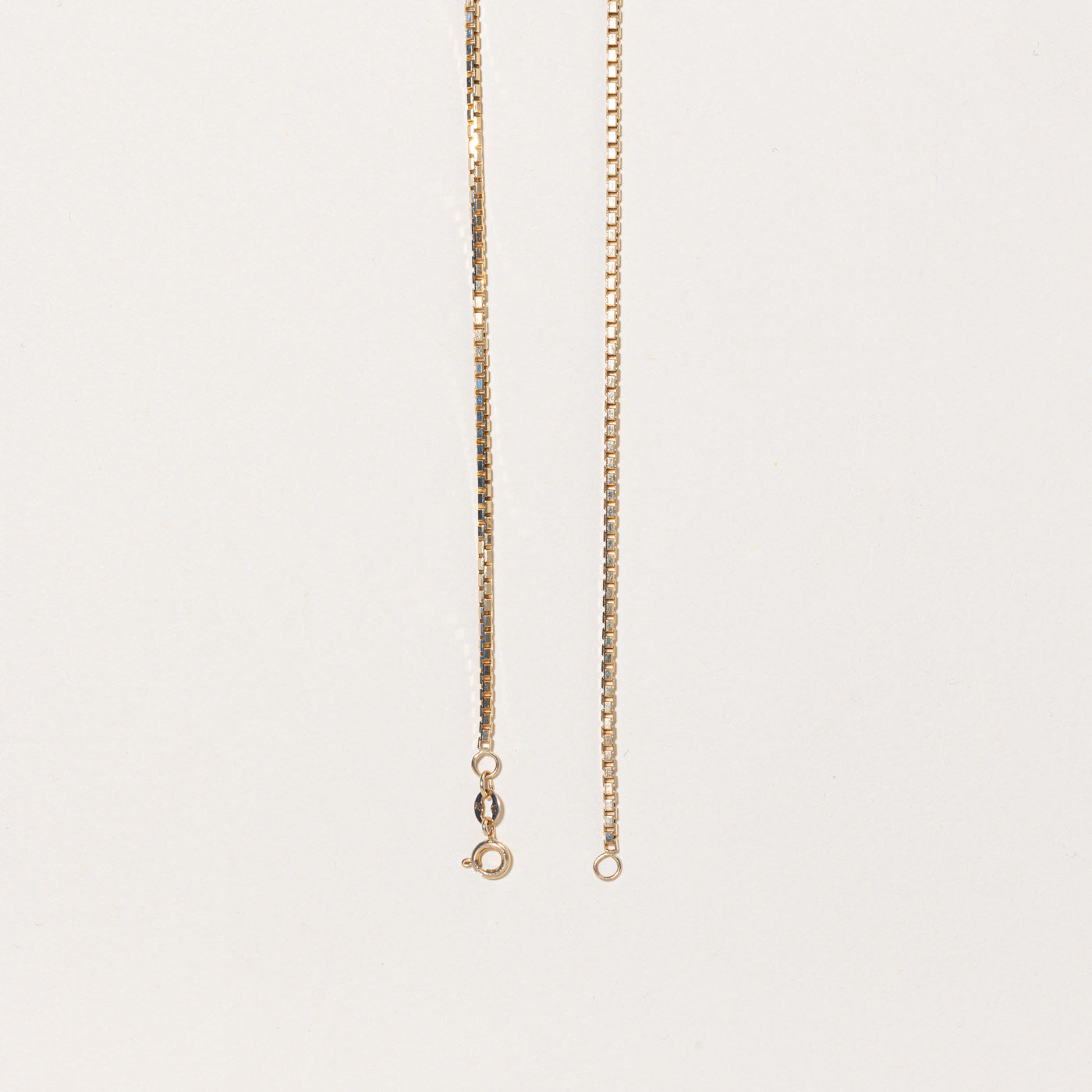 10k Yellow Gold Box Link Chain | 18" |