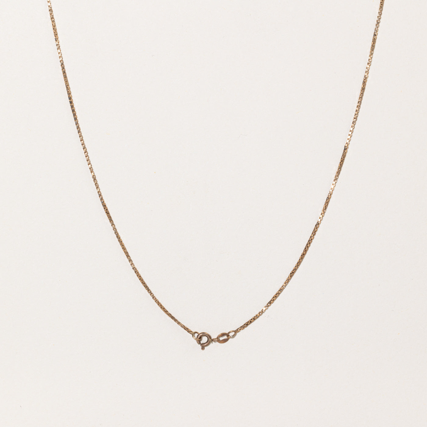 10k Yellow Gold Box Link Chain | 22" |