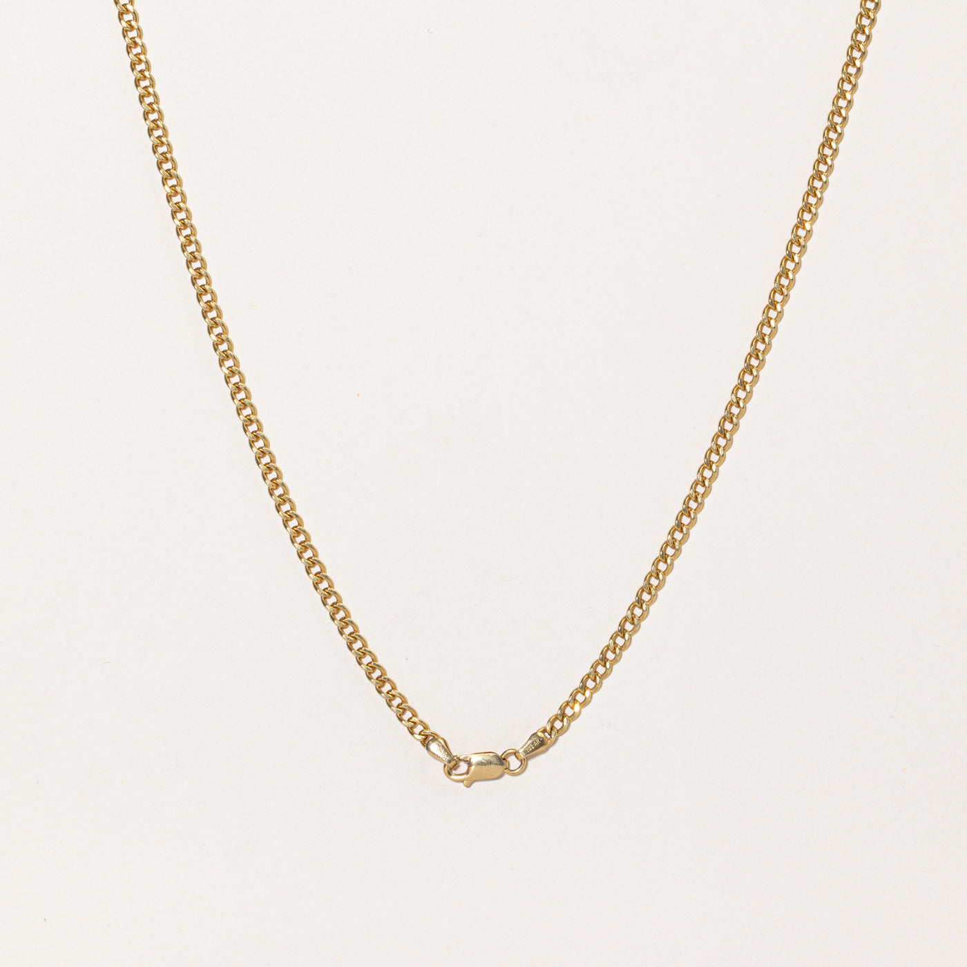 18k Yellow Gold Curb Link Chain | 22" |