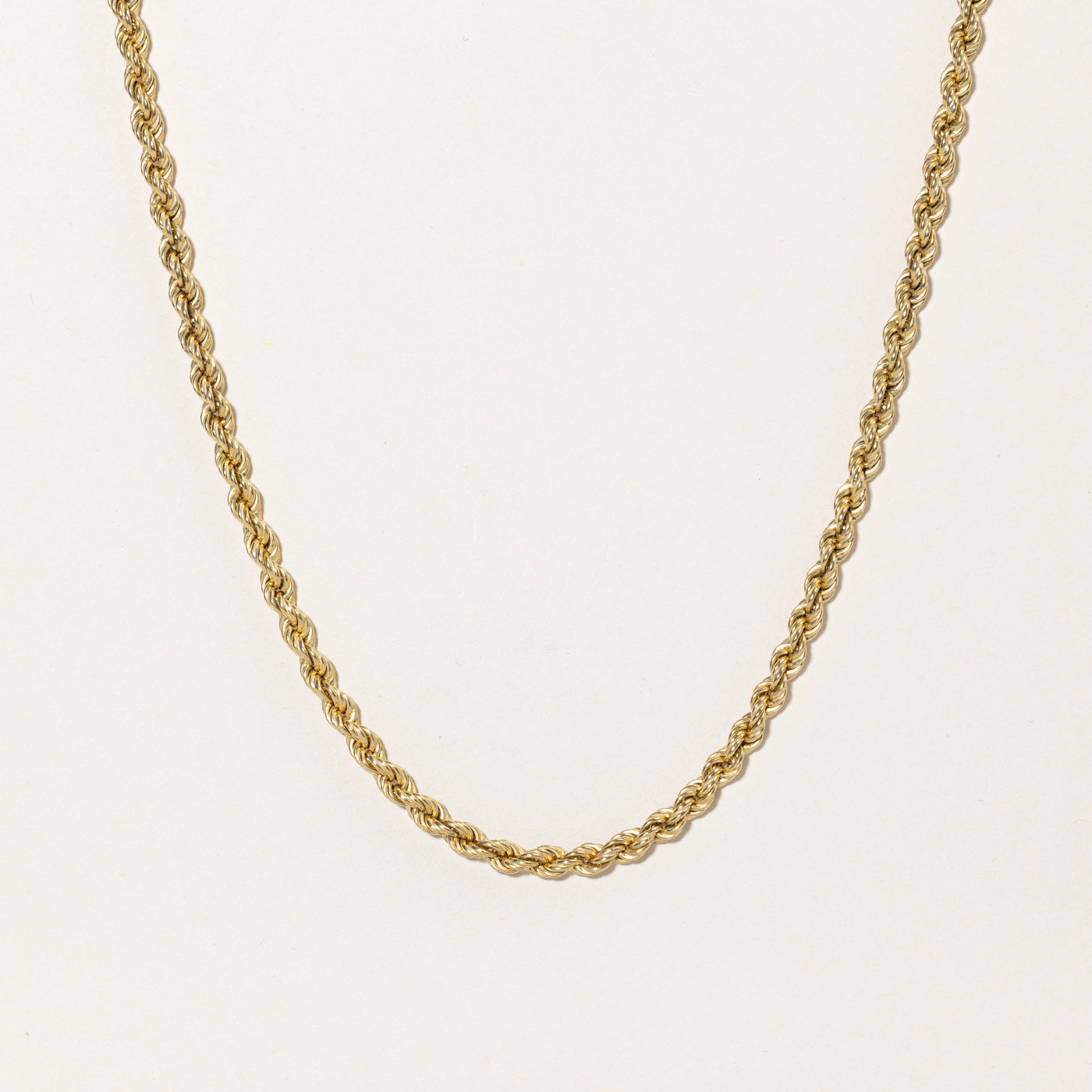 18k Yellow Gold Rope Chain | 28" |
