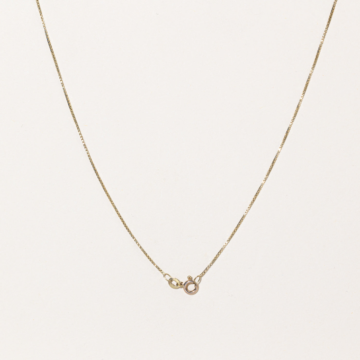 14k Yellow Gold Box Link Chain | 16" |