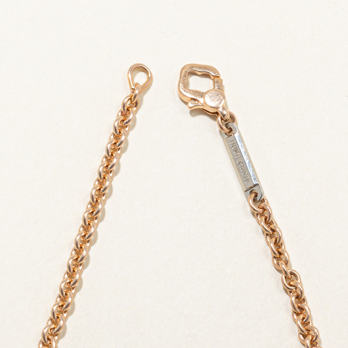 Bracelet chaîne rolo en or rose 18 carats | 6,25" |