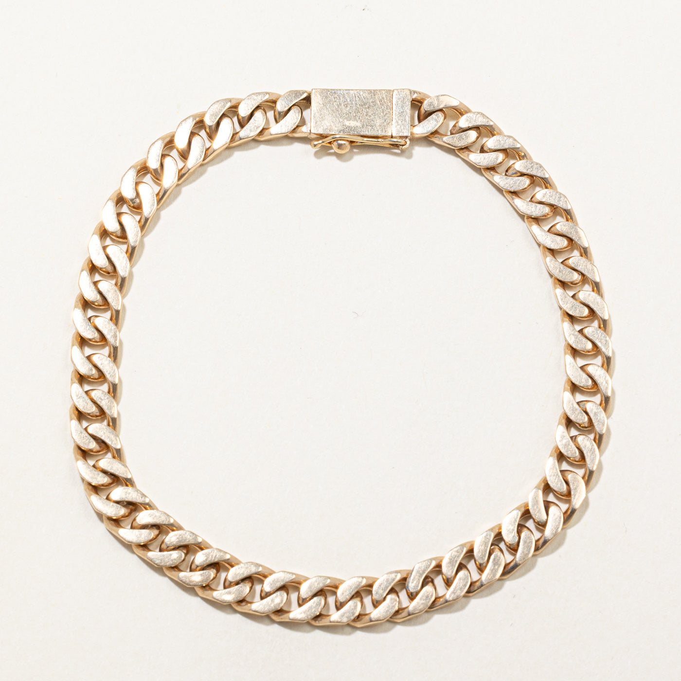 14k Yellow Gold Curb Link Bracelet | 8" |