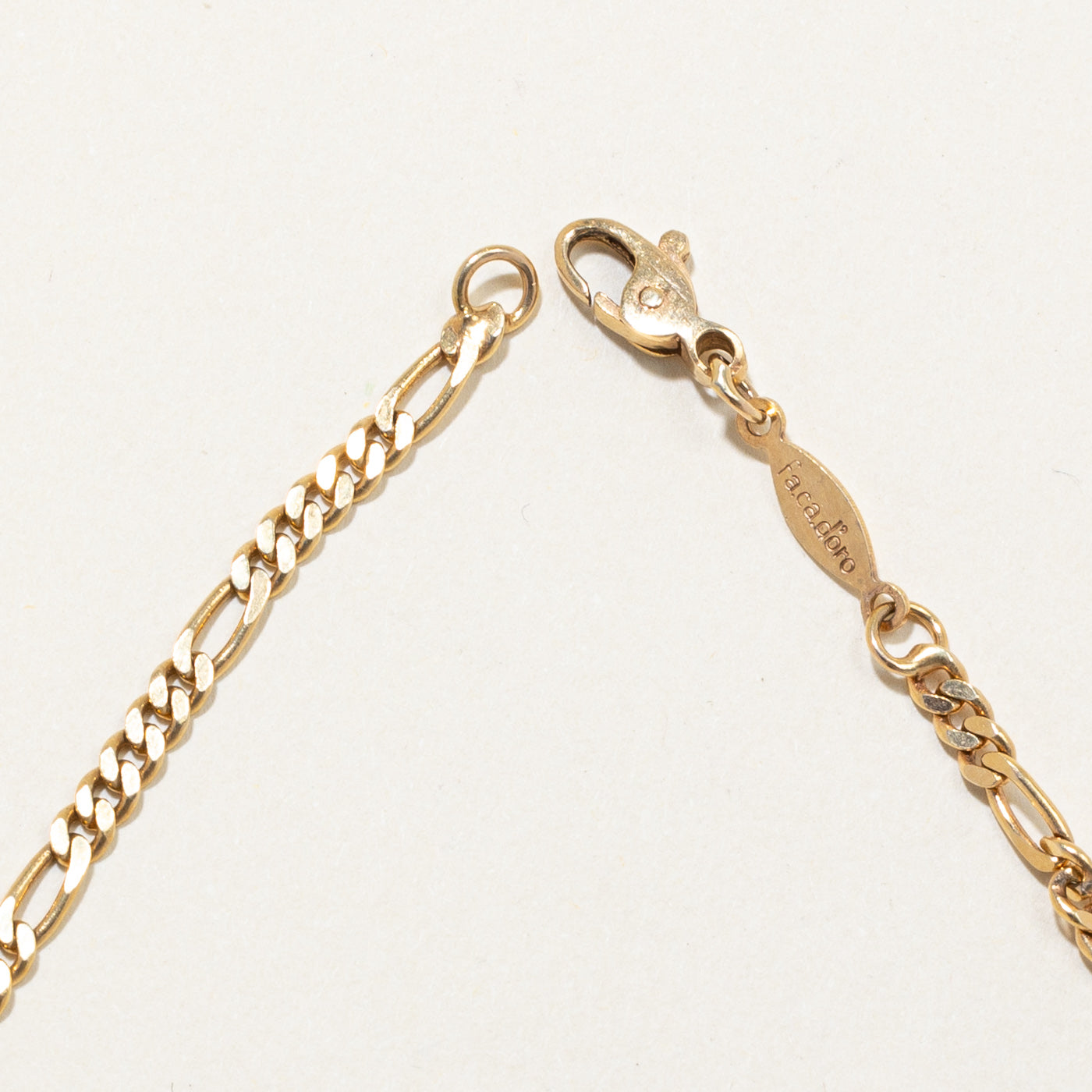 14k Yellow Gold Figarucci Link Bracelet | 8.5" |
