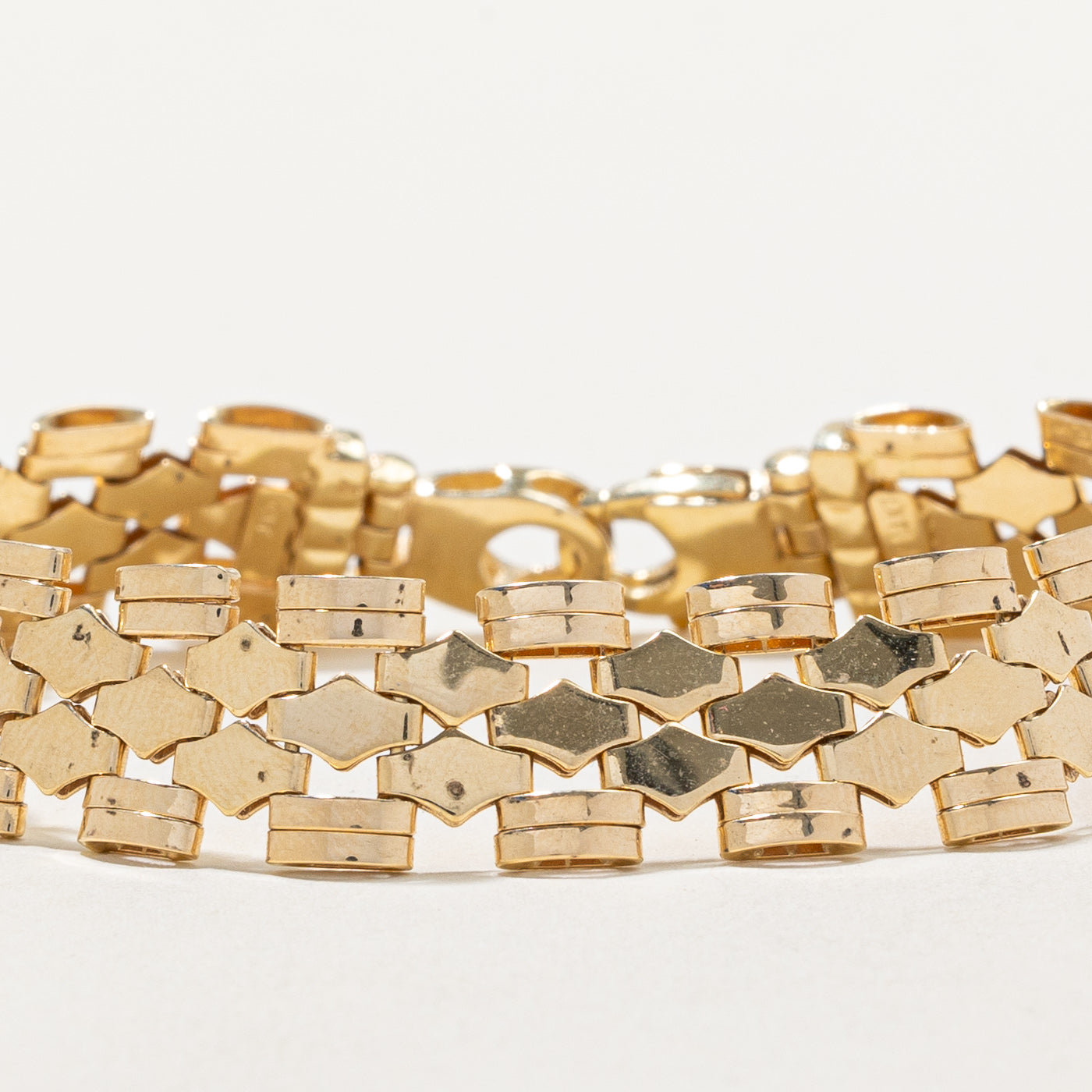 14k Yellow Gold Statement Bracelet | 7.25" |