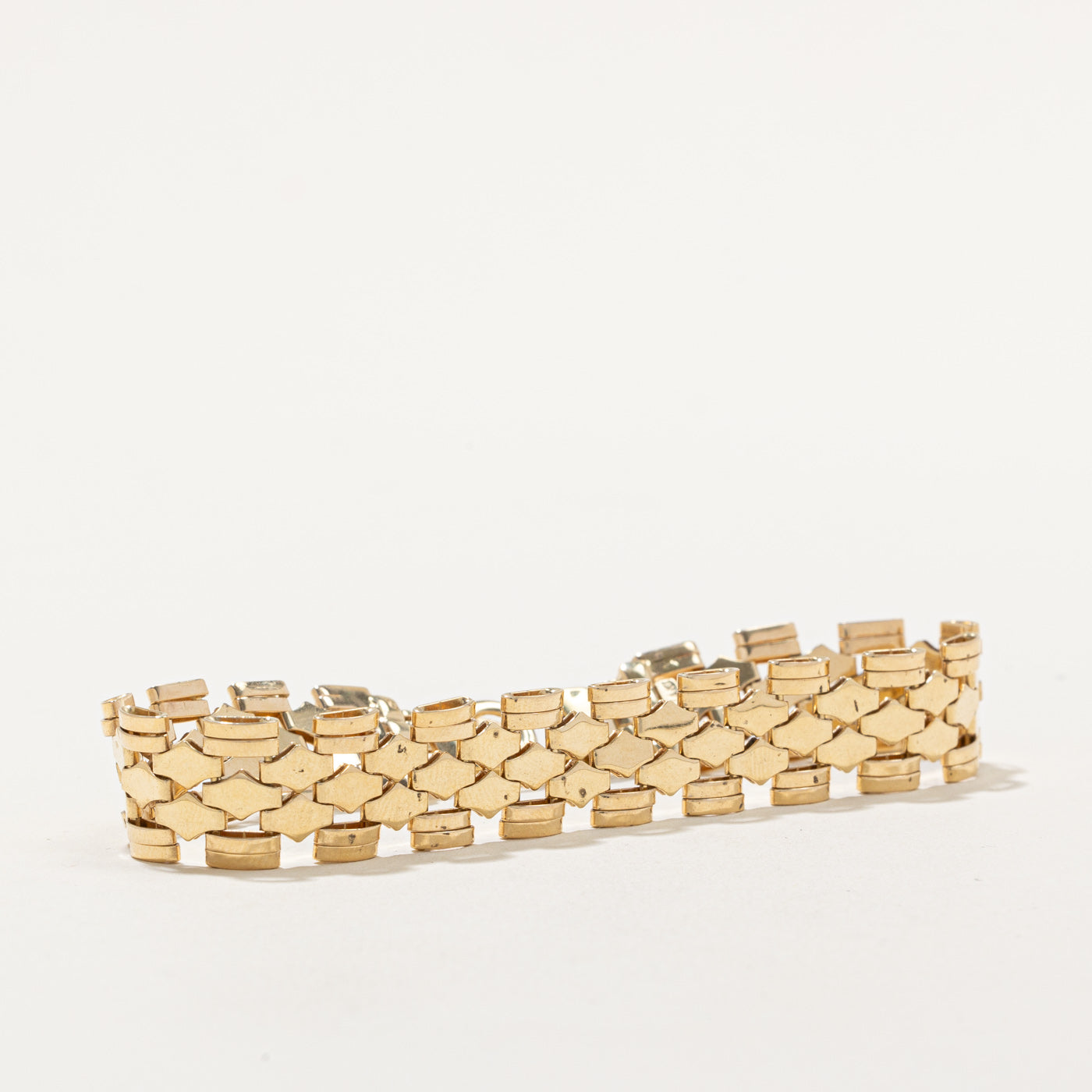 14k Yellow Gold Statement Bracelet | 7.25" |
