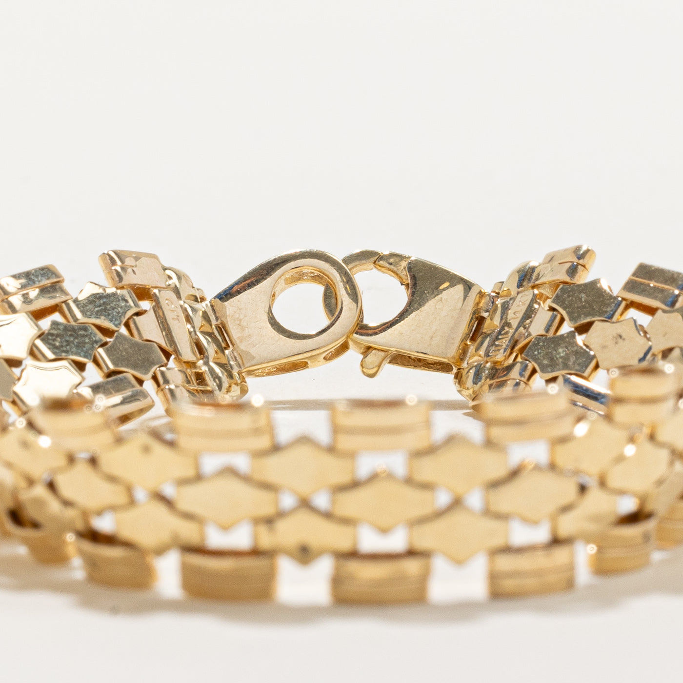 14k Yellow Gold Statement Bracelet | 7.25" |