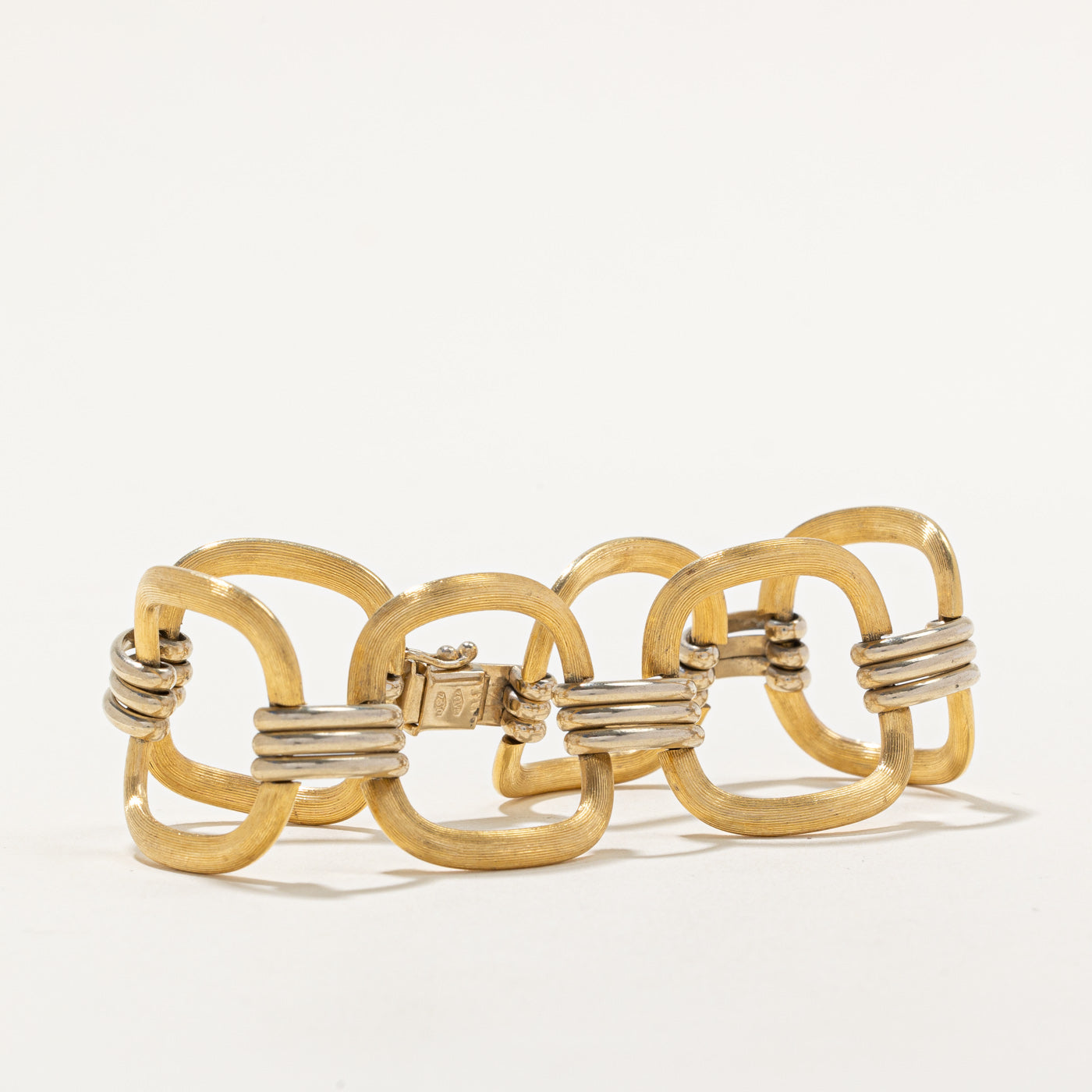 18k Two Tone Gold Bracelet | 7" |