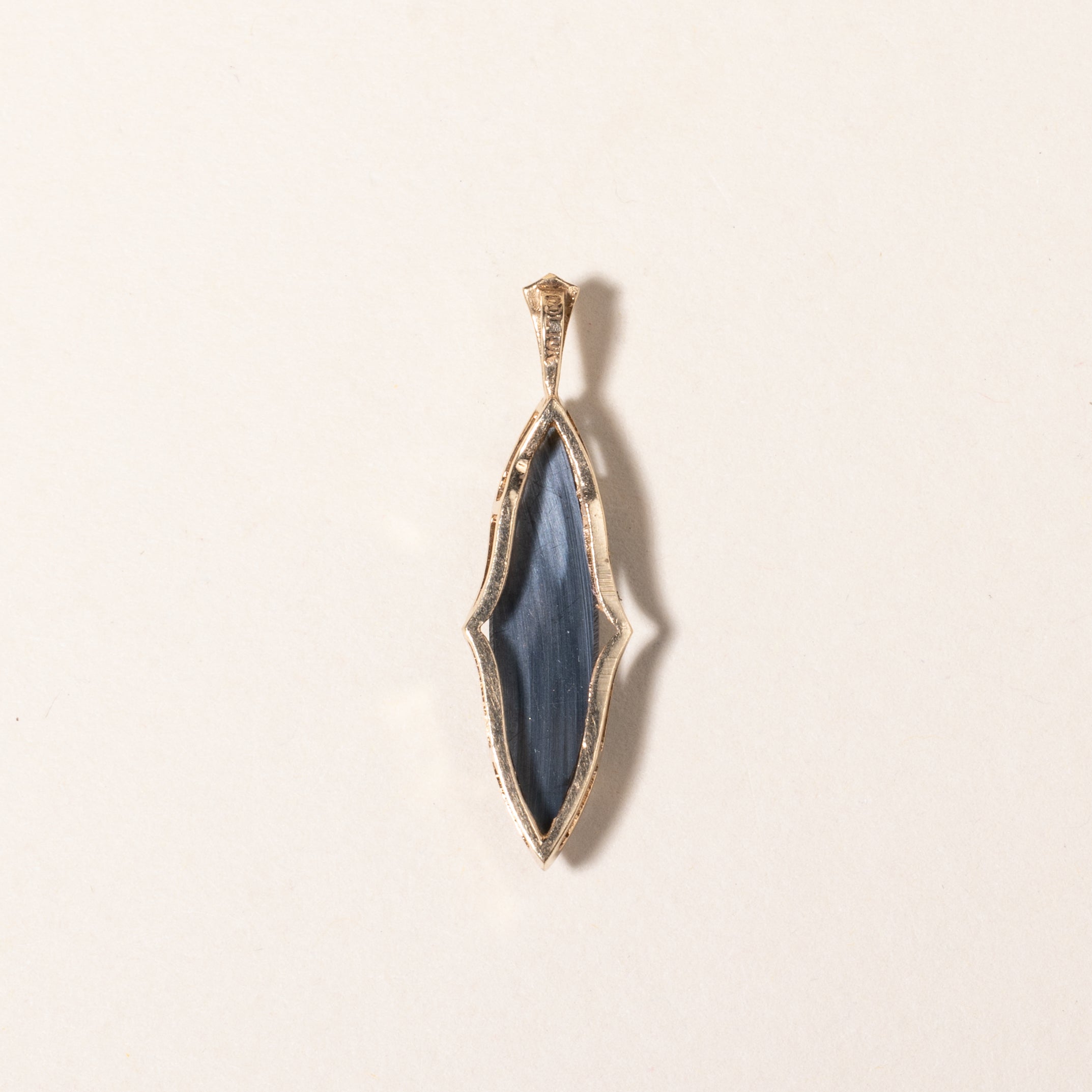 10K Yellow Gold Hematite Pendant | 4.42ct |