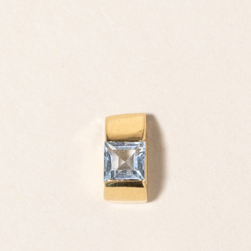 18K Yellow Gold Topaz Pendant | 0.38ct |