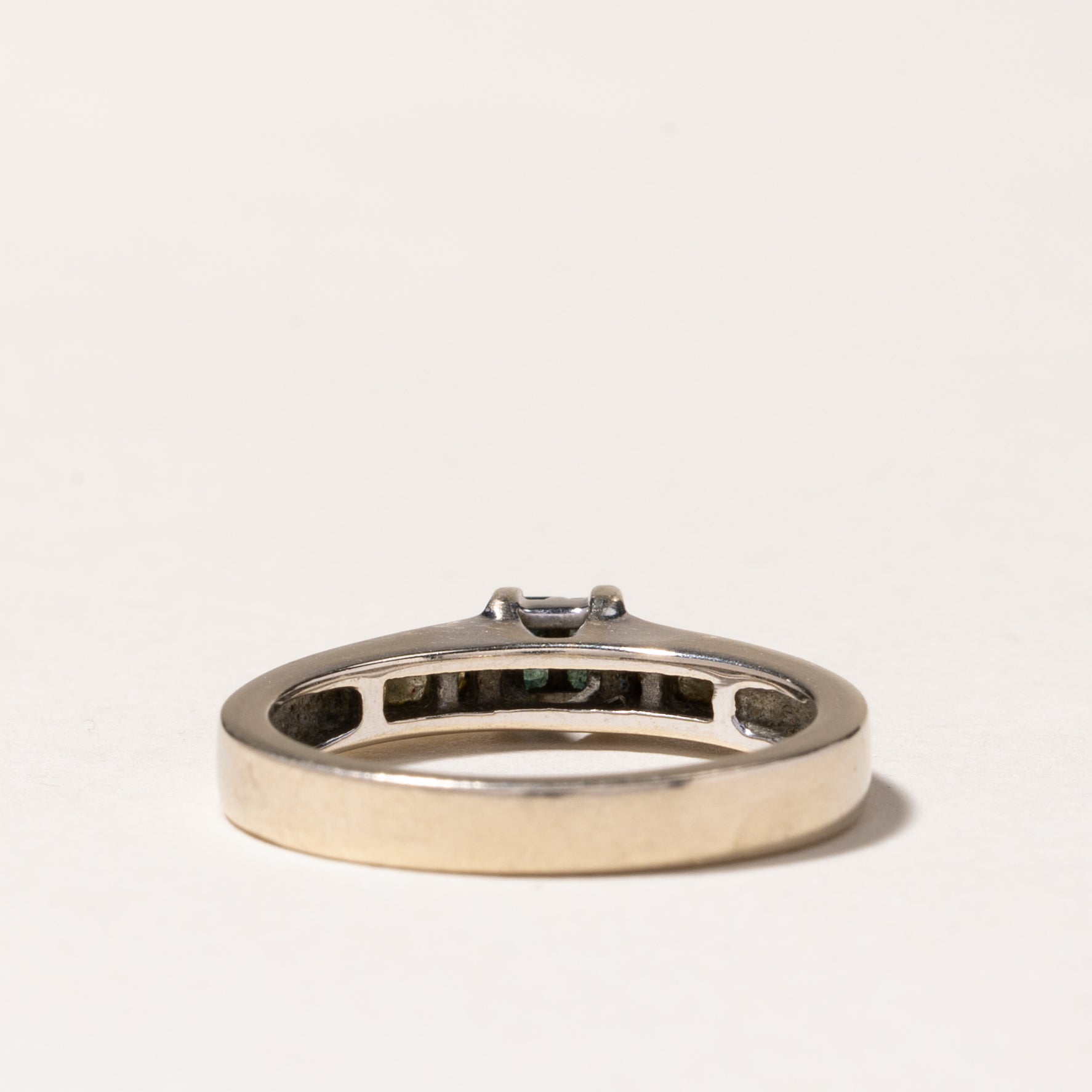 14k Enhanced Blue Diamond Ring | 0.12ct, 0.18ctw | SZ 6.75