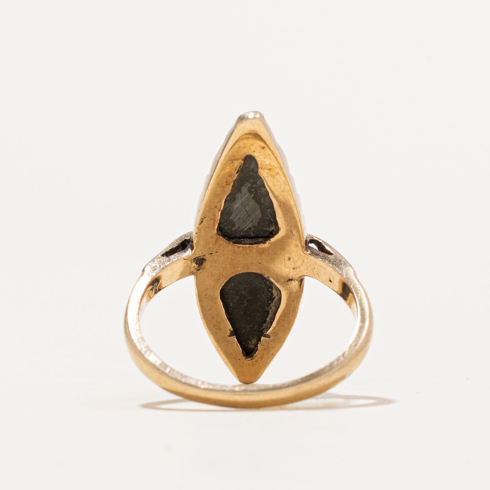 Hematite Navette Ring | 4.93ct | SZ 6