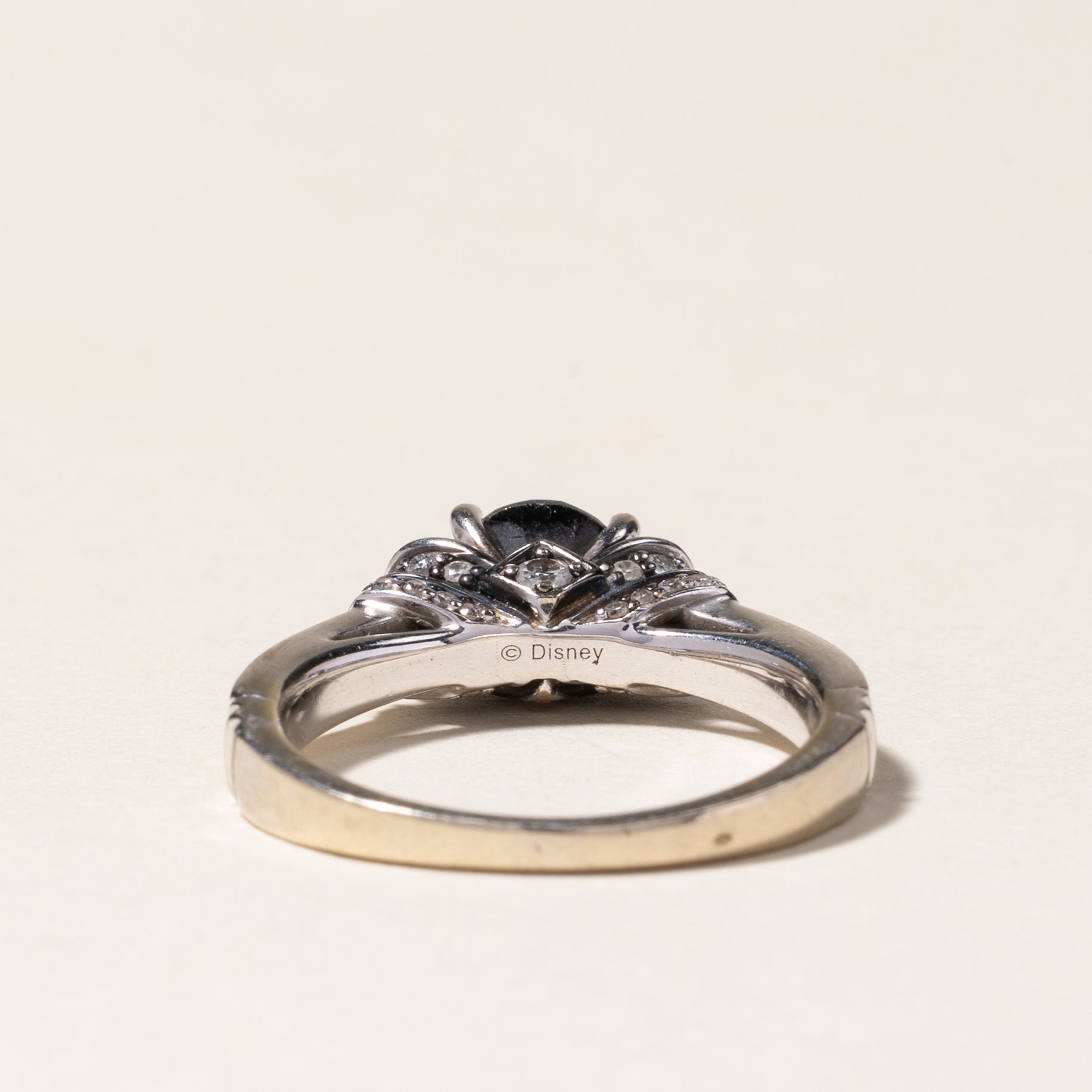 Black & White Diamond Engagement Ring | 1.00ct, 0.604ctw | SZ 7