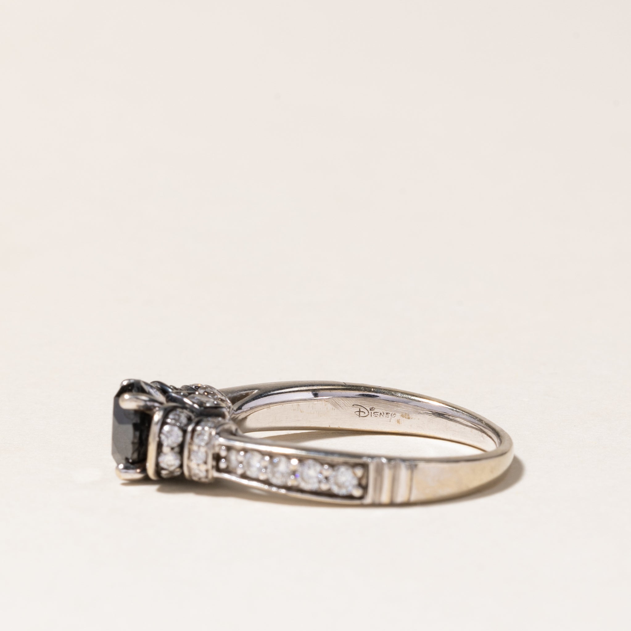 Black & White Diamond Engagement Ring | 1.00ct, 0.604ctw | SZ 7