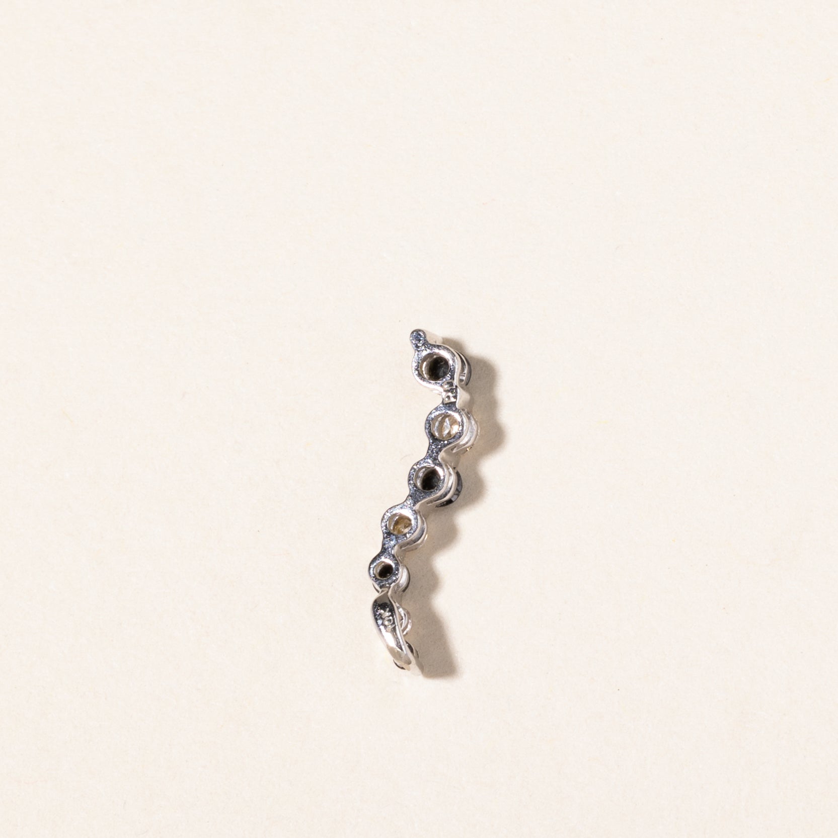 Black & White Diamond Drop Pendant | 0.122ctw, 0.09ctw
