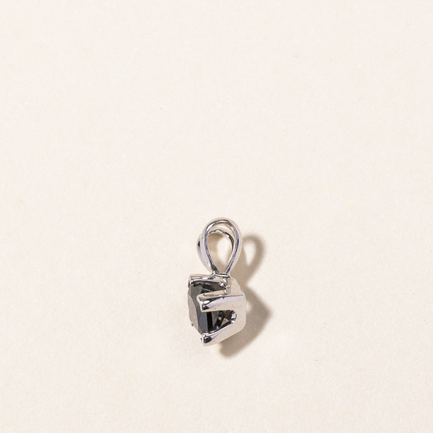 Princess Cut Black Diamond Pendant | 0.356ct