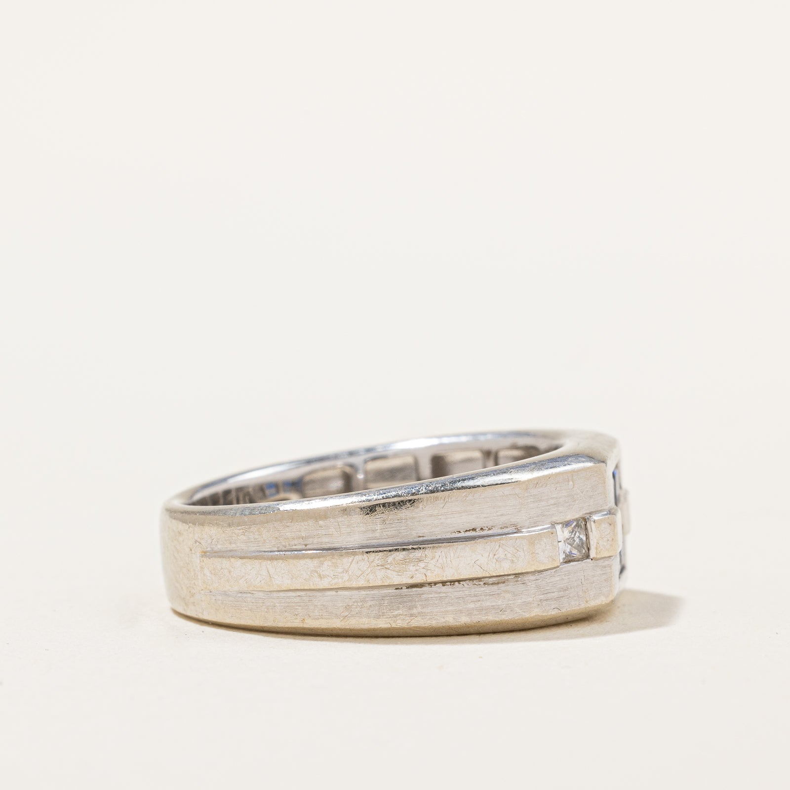 Blue Sapphire & Diamond Ring | 0.72ctw, 0.10ctw | SZ 10.25 |