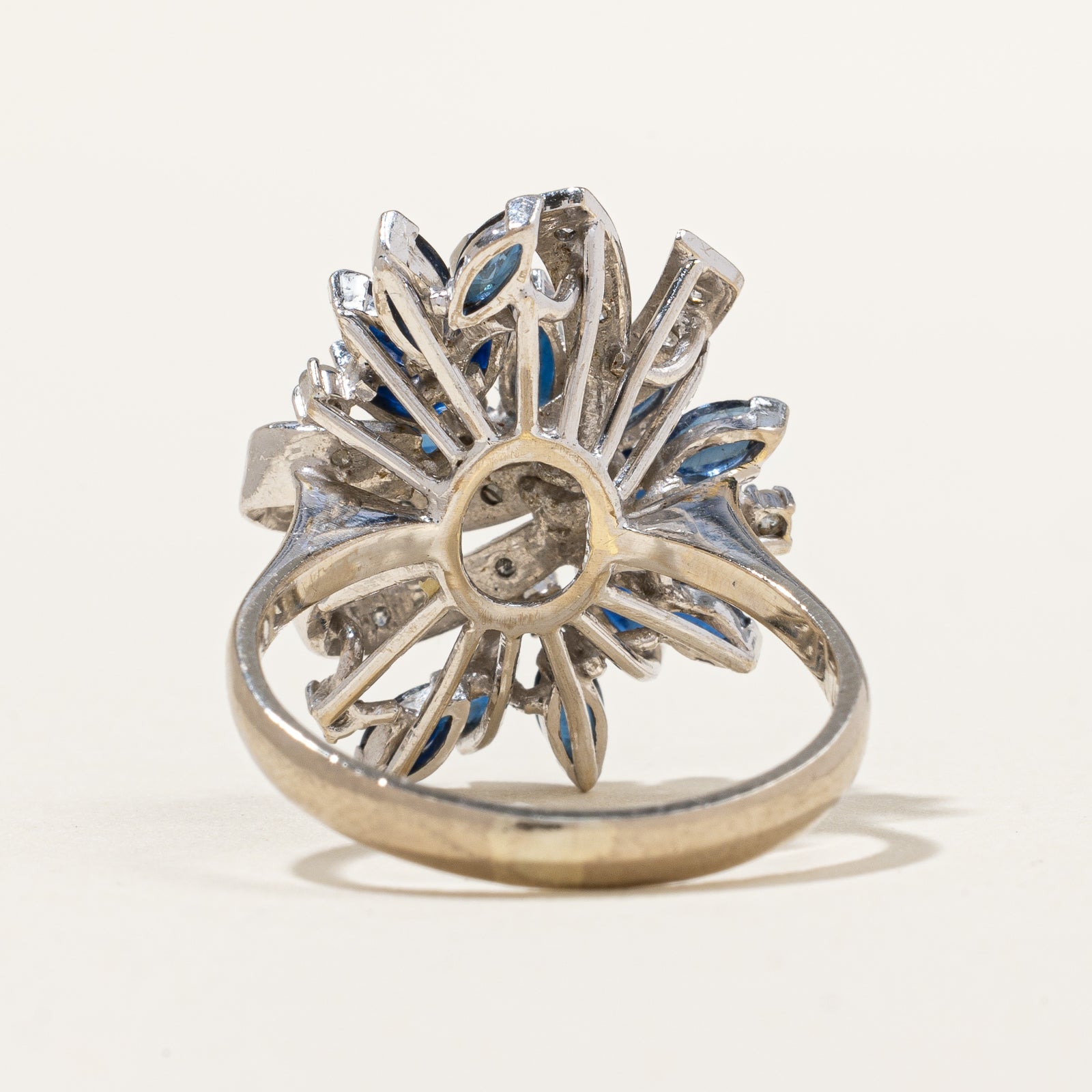 Blue Sapphire & Diamond Ring | 1.90ctw, 0.10ctw | SZ 9 |