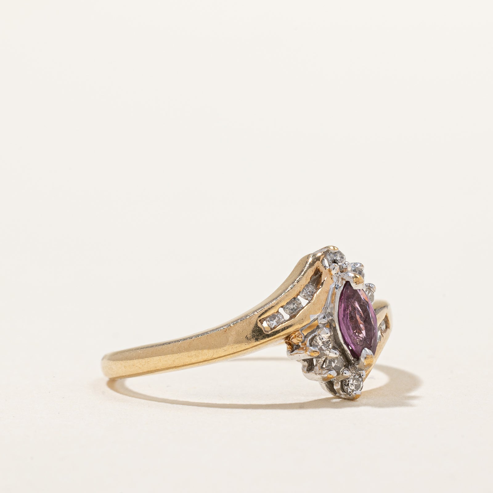 Ruby & Diamond Ring | 0.23ct, 0.12ctw | SZ 8 |