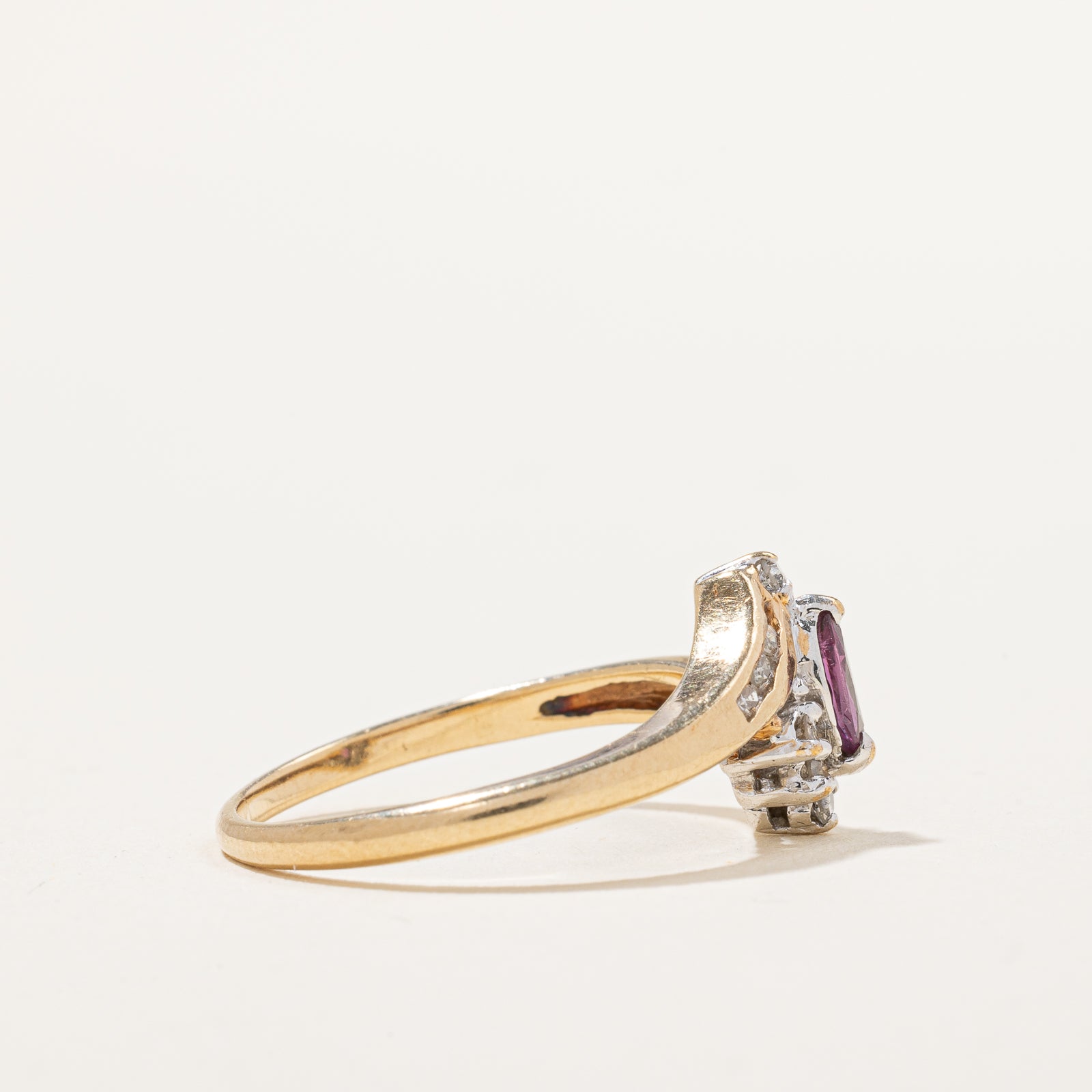 Ruby & Diamond Ring | 0.23ct, 0.12ctw | SZ 8 |