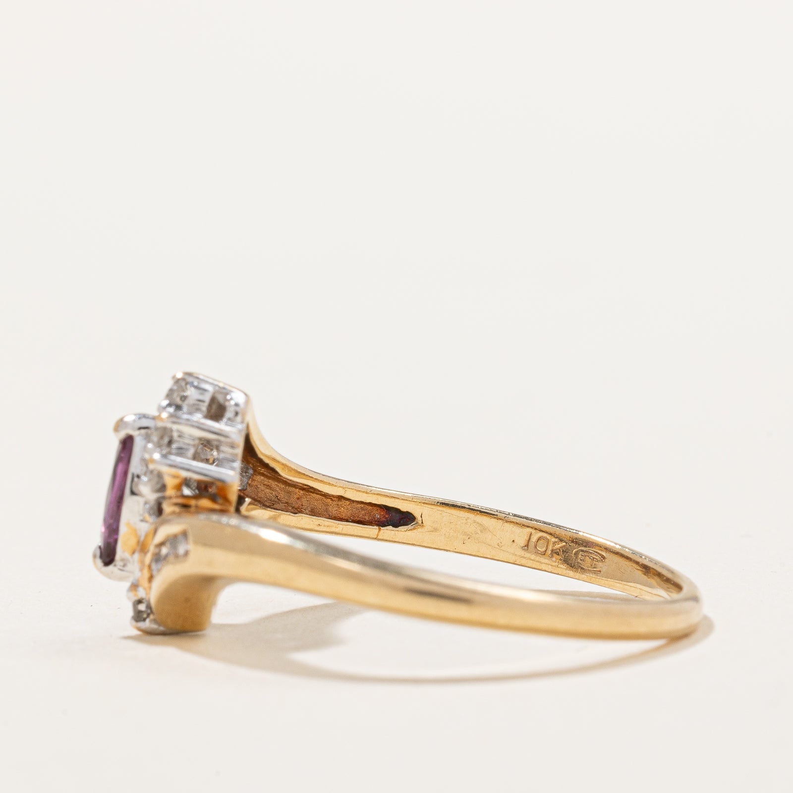 Ruby & Diamond Ring | 0.23ct, 0.12ctw | SZ 8 |