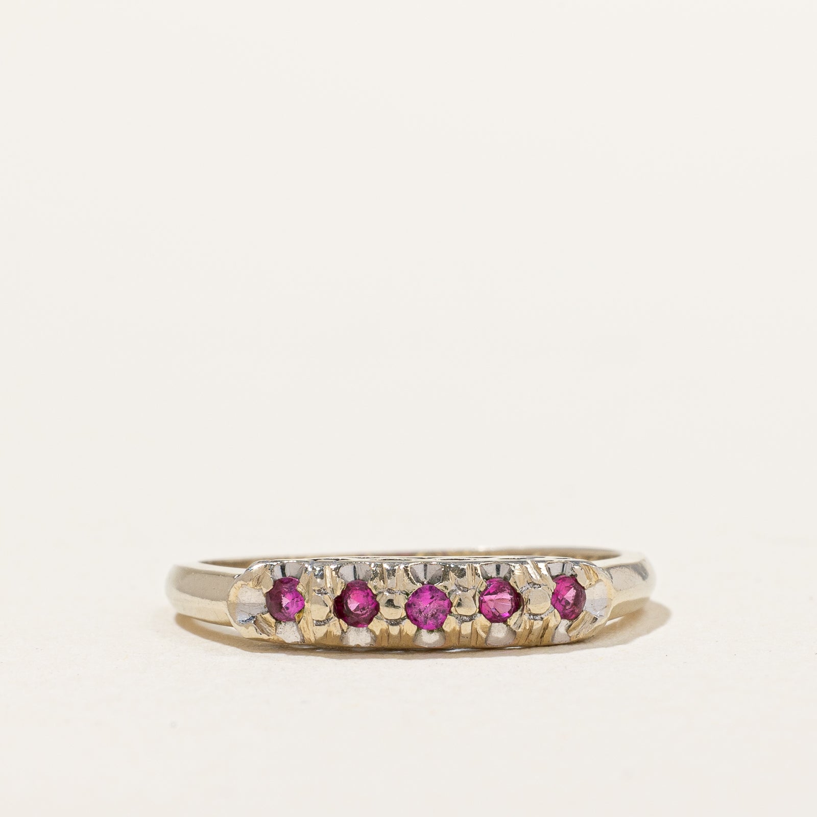 Synthetic Ruby Ring | 0.24ctw | SZ 6 |