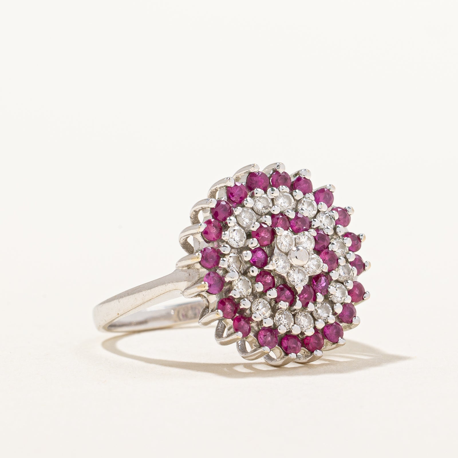 Ruby & Diamond Circle Ring | 0.70ctw, 0.40ctw | SZ 5.25 |