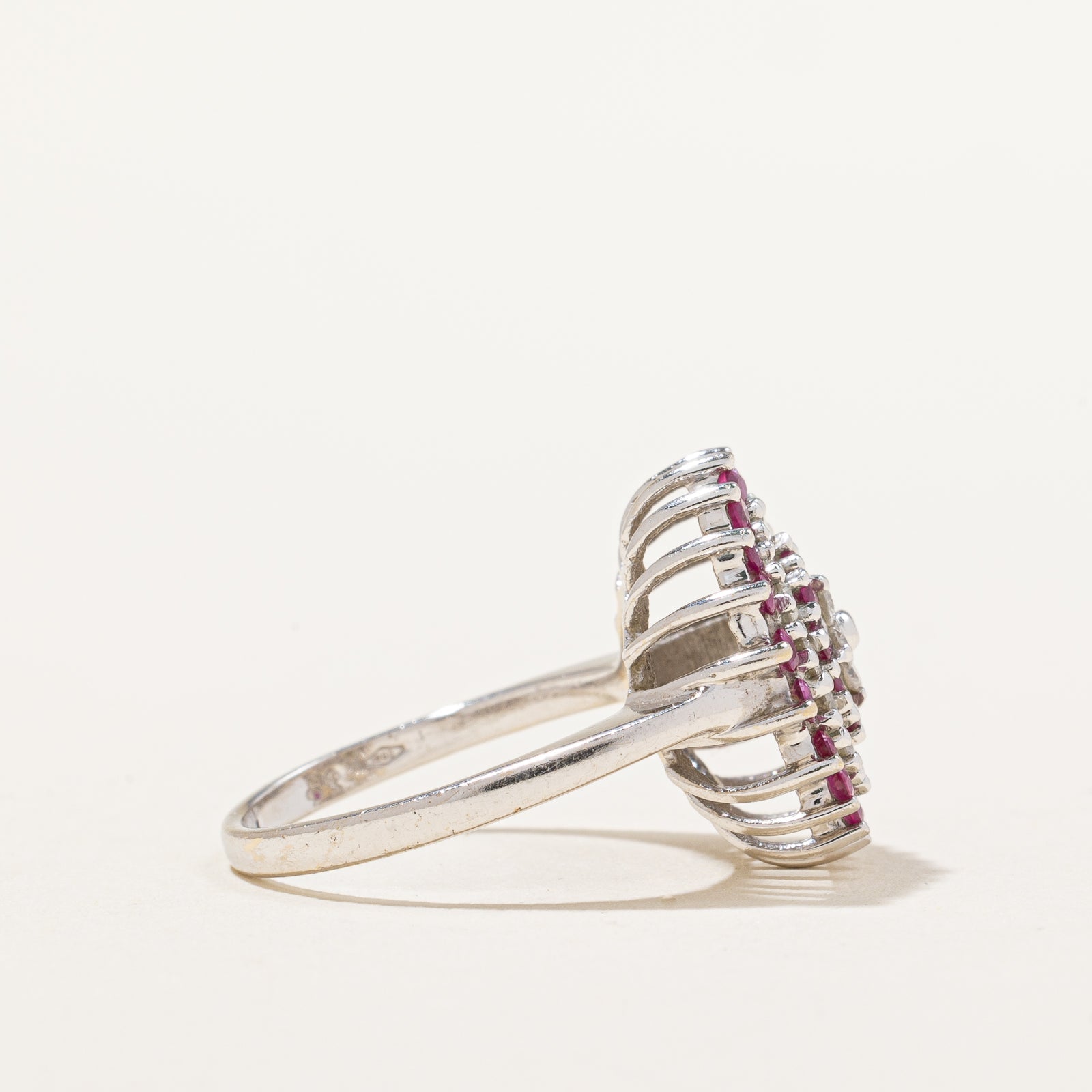 Ruby & Diamond Circle Ring | 0.70ctw, 0.40ctw | SZ 5.25 |