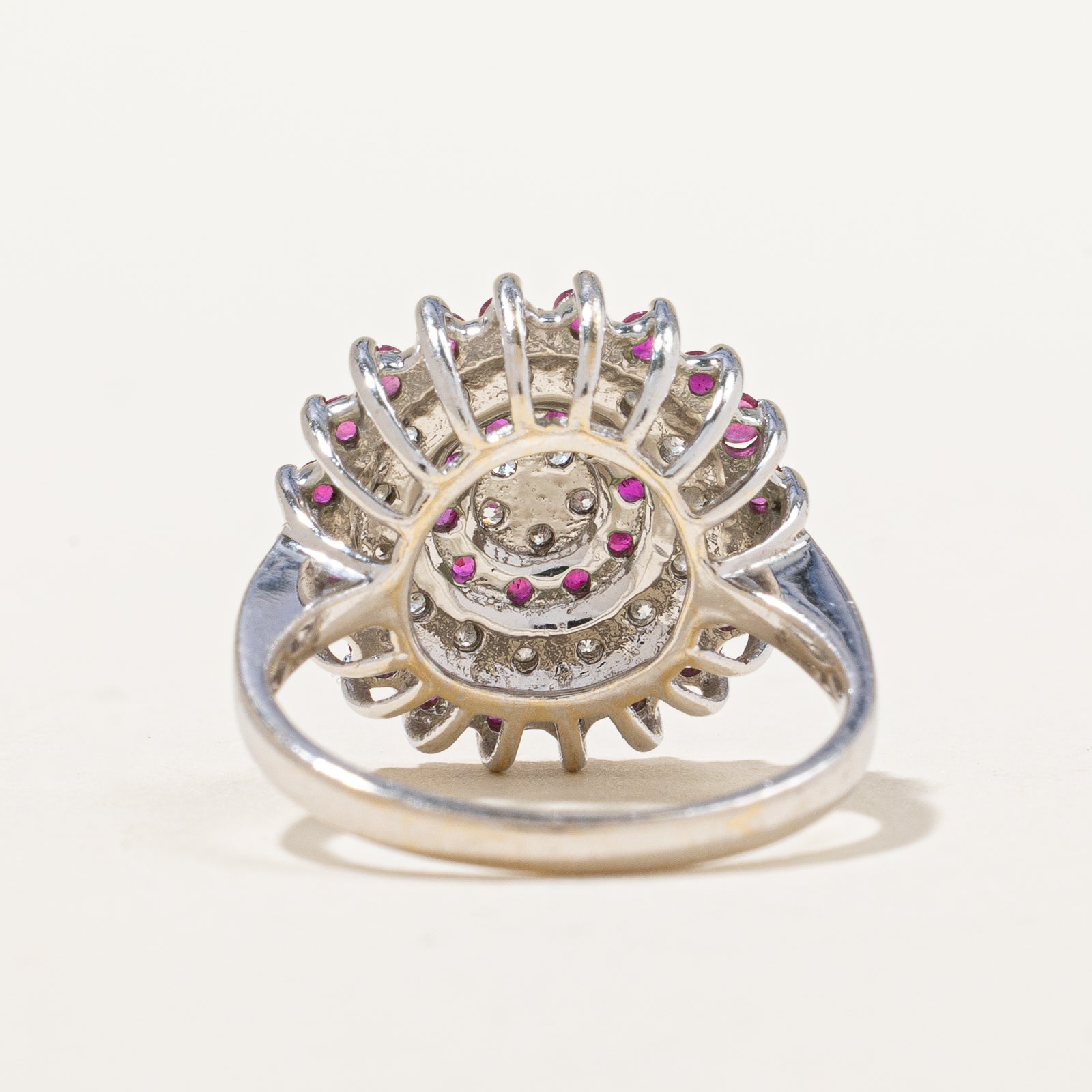 Ruby & Diamond Circle Ring | 0.70ctw, 0.40ctw | SZ 5.25 |