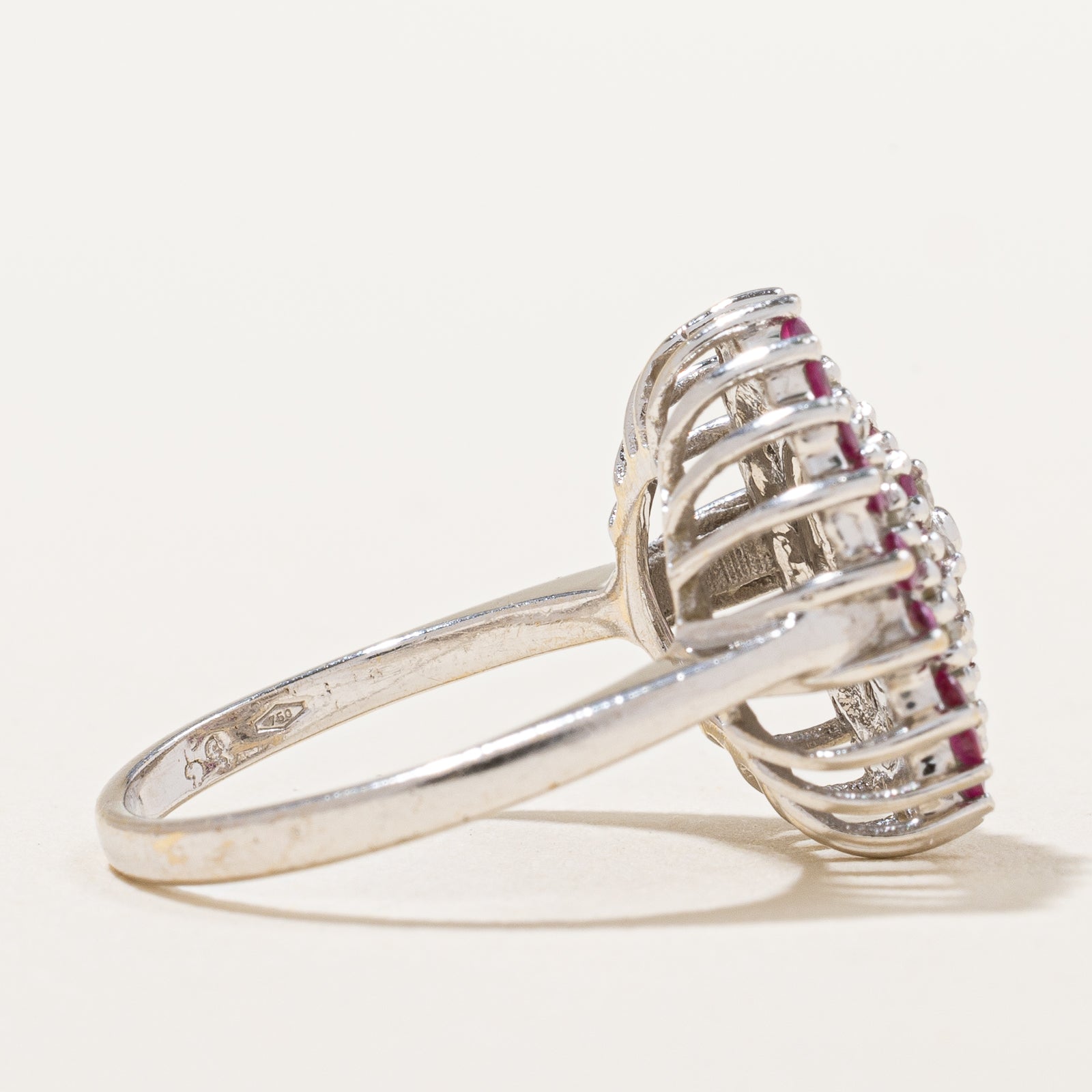 Ruby & Diamond Circle Ring | 0.70ctw, 0.40ctw | SZ 5.25 |