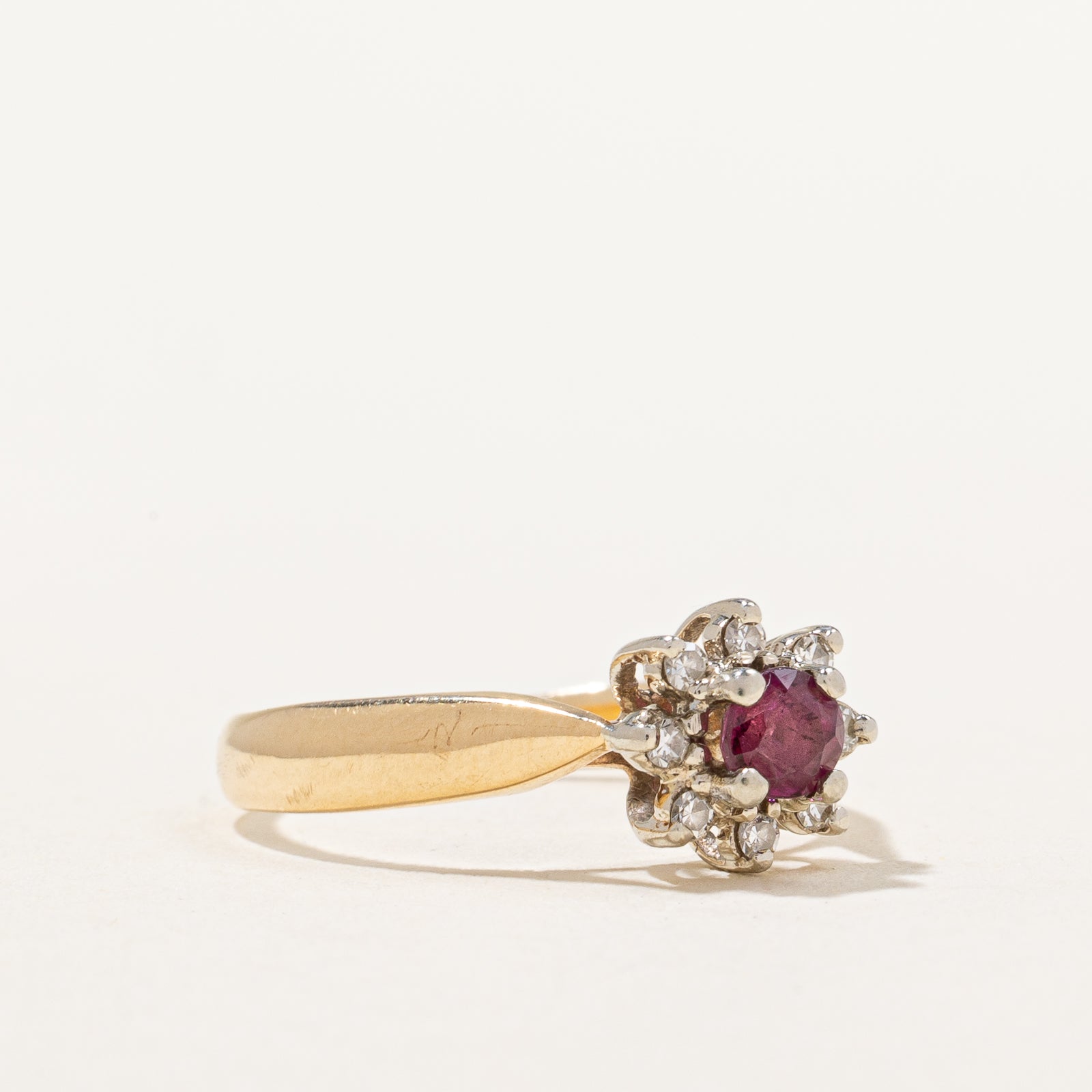 Ruby & Diamond Ring | 0.35ct, 0.08ctw | SZ 5.25 |